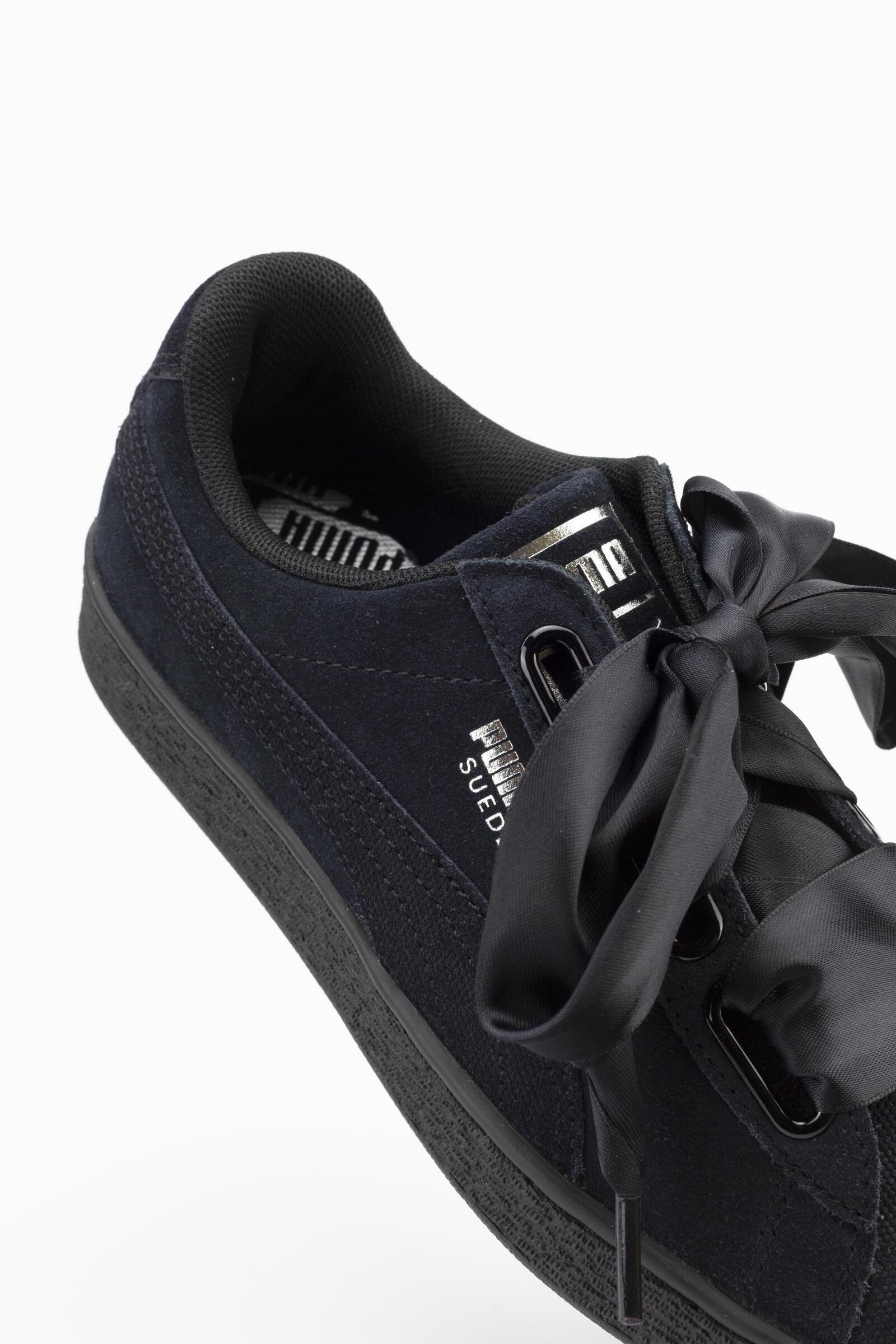 Puma Zapatillas Deportivas Suede Heart Pebble Negro 4/4