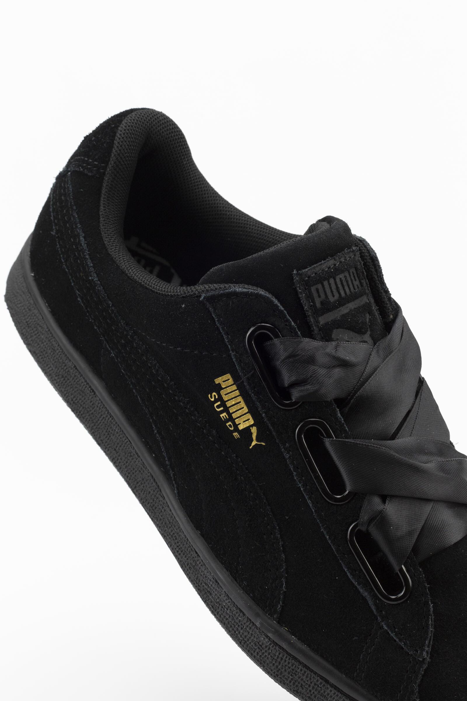 Puma Zapatillas Deportivas Suede Heart Satin Ii Negro 4/4