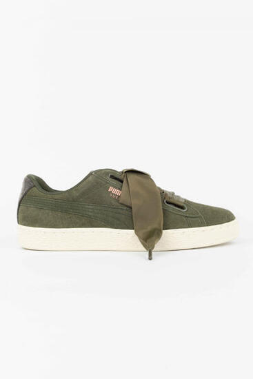 Puma Zapatillas Deportivas Suede Heart Vr Verde Mujer