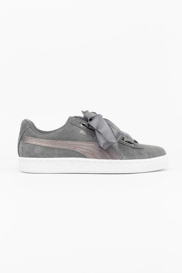 Puma Zapatillas Deportivas Suede Heart Lunalux Gris Mujer