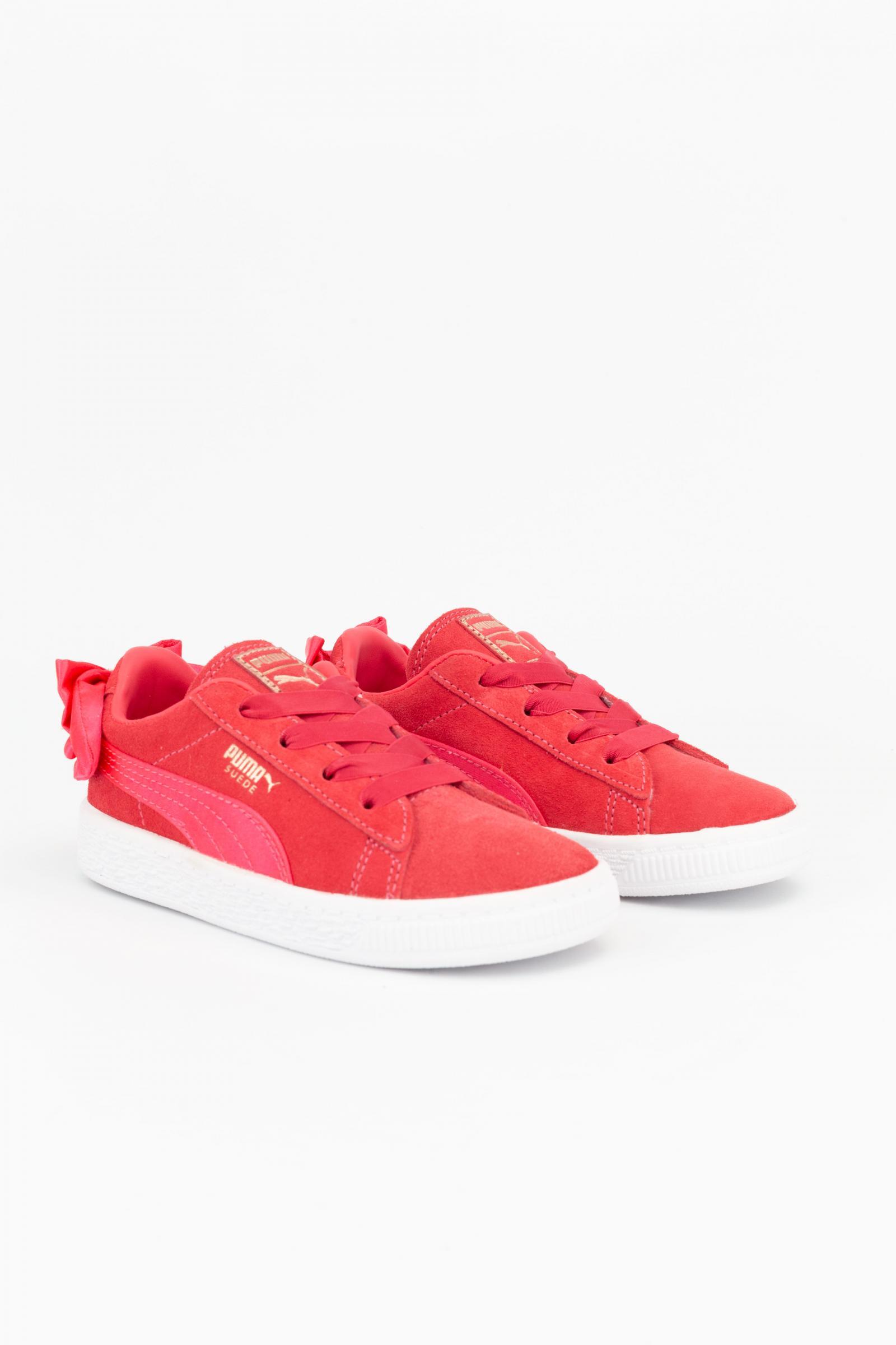 Puma Zapatillas Suede Bow Baby Rojo 3/4