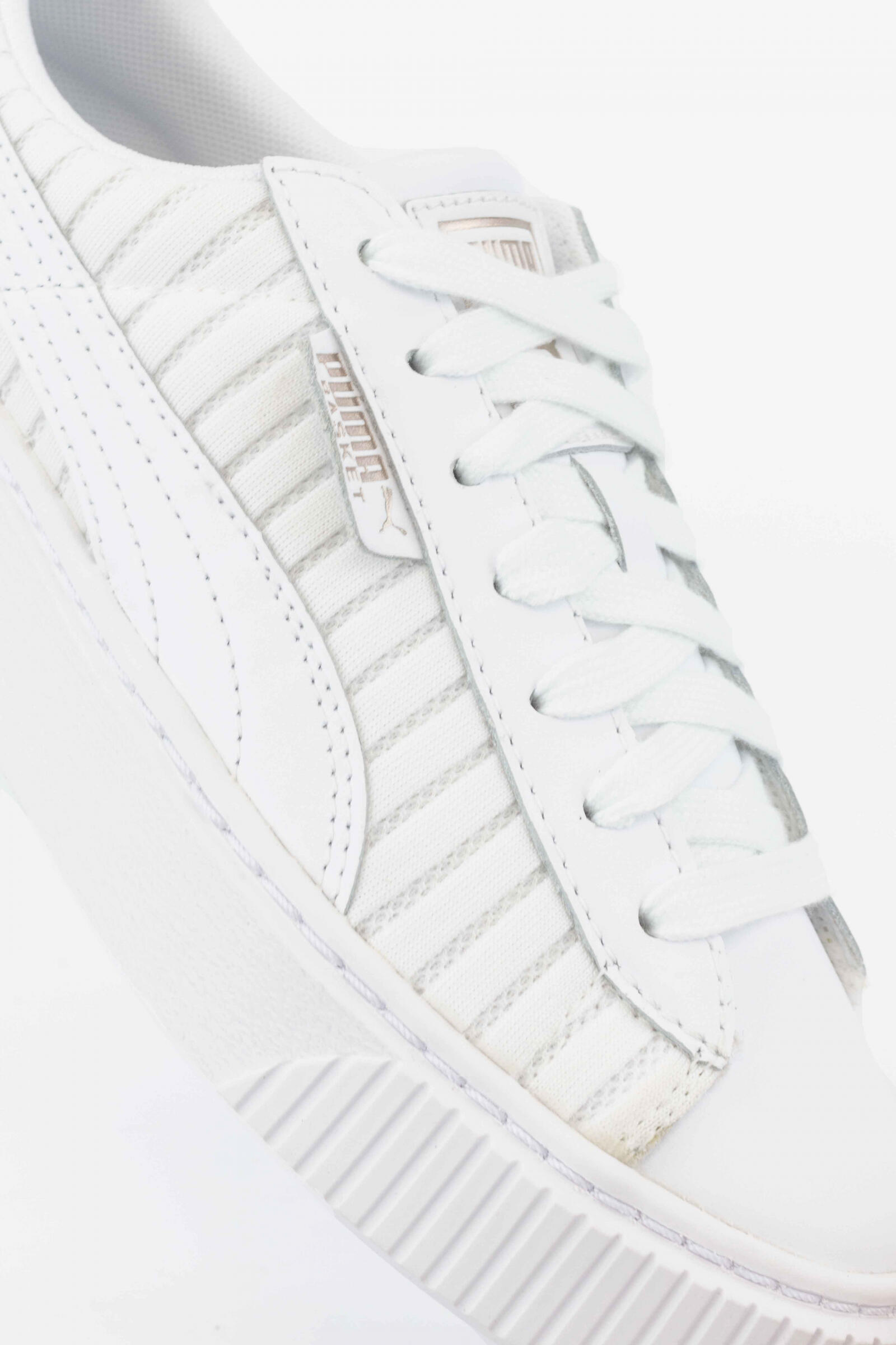 Puma Zapatillas Deportivas Basket Platform Ep Blanco 4/4