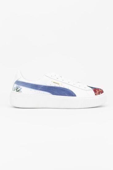 Puma Zapatillas Deportivas Platform Hyper Emb Blanco/rojo/azul Mujer