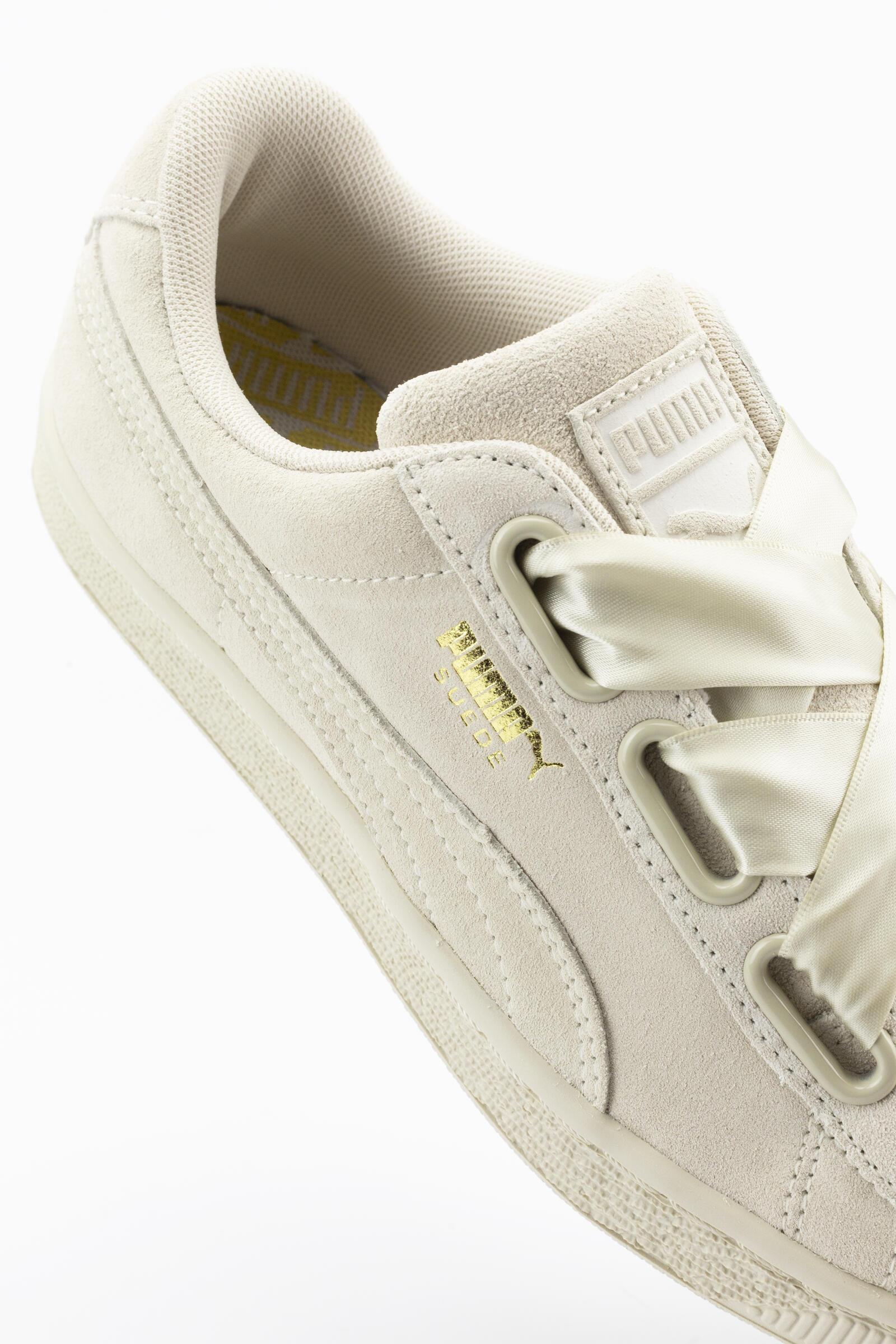 Puma Zapatillas Deportivas Suede Heart Satin Ii Blanco 4/4