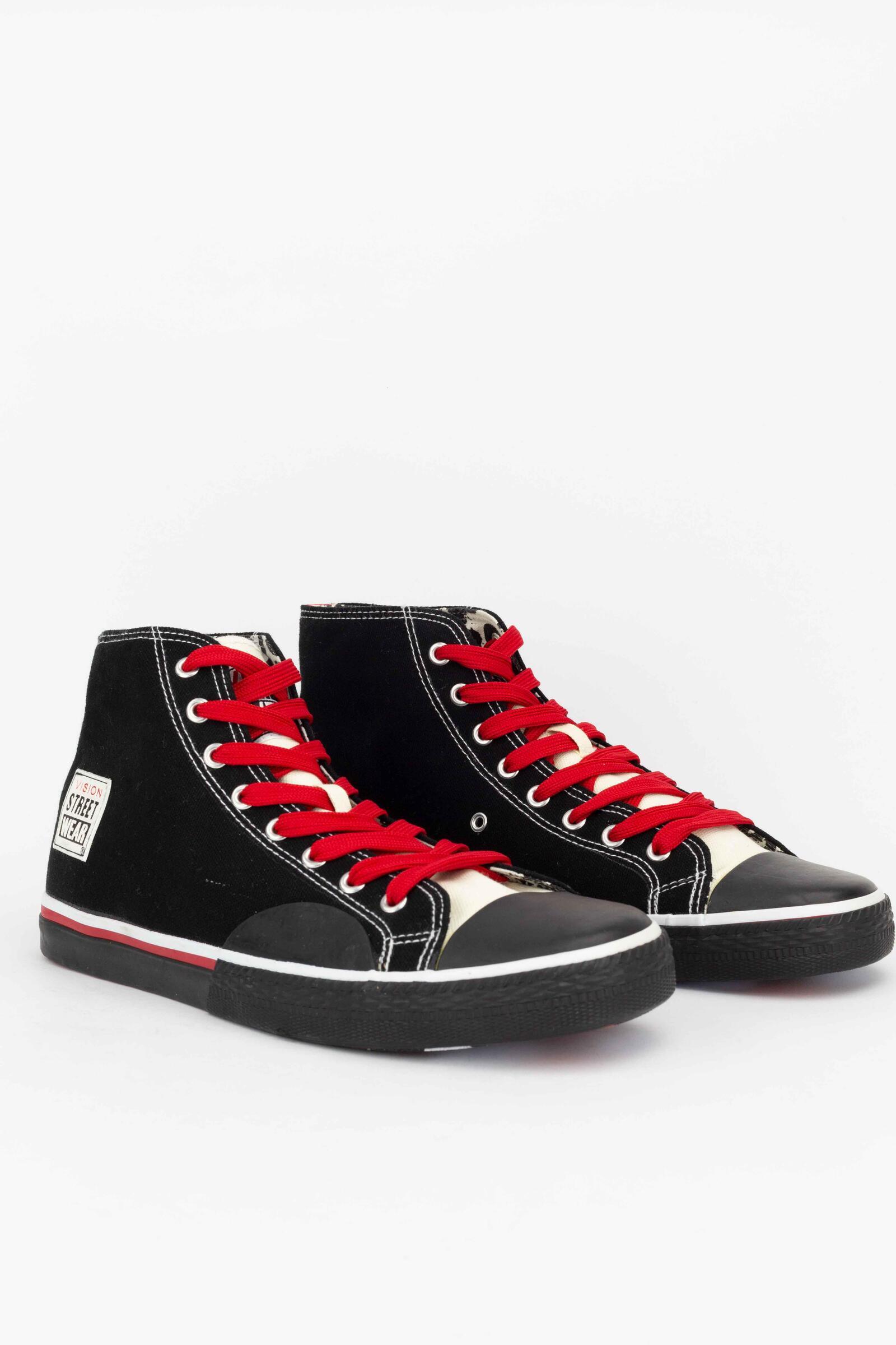 Vision Zapatillas Deportivas Canvas Hi Negro 3/4