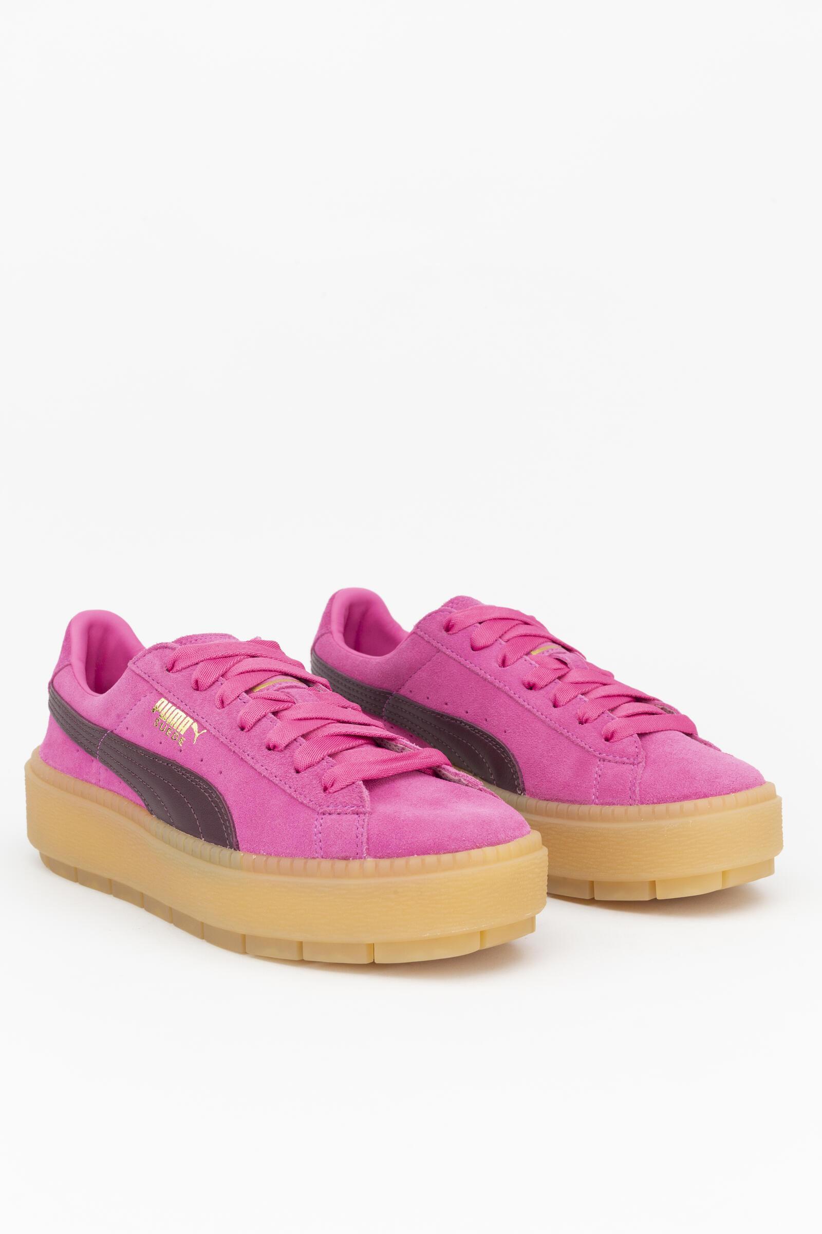 Puma Zapatillas Deportivas Platform Traceblock Azul/rosa/marrón 3/4