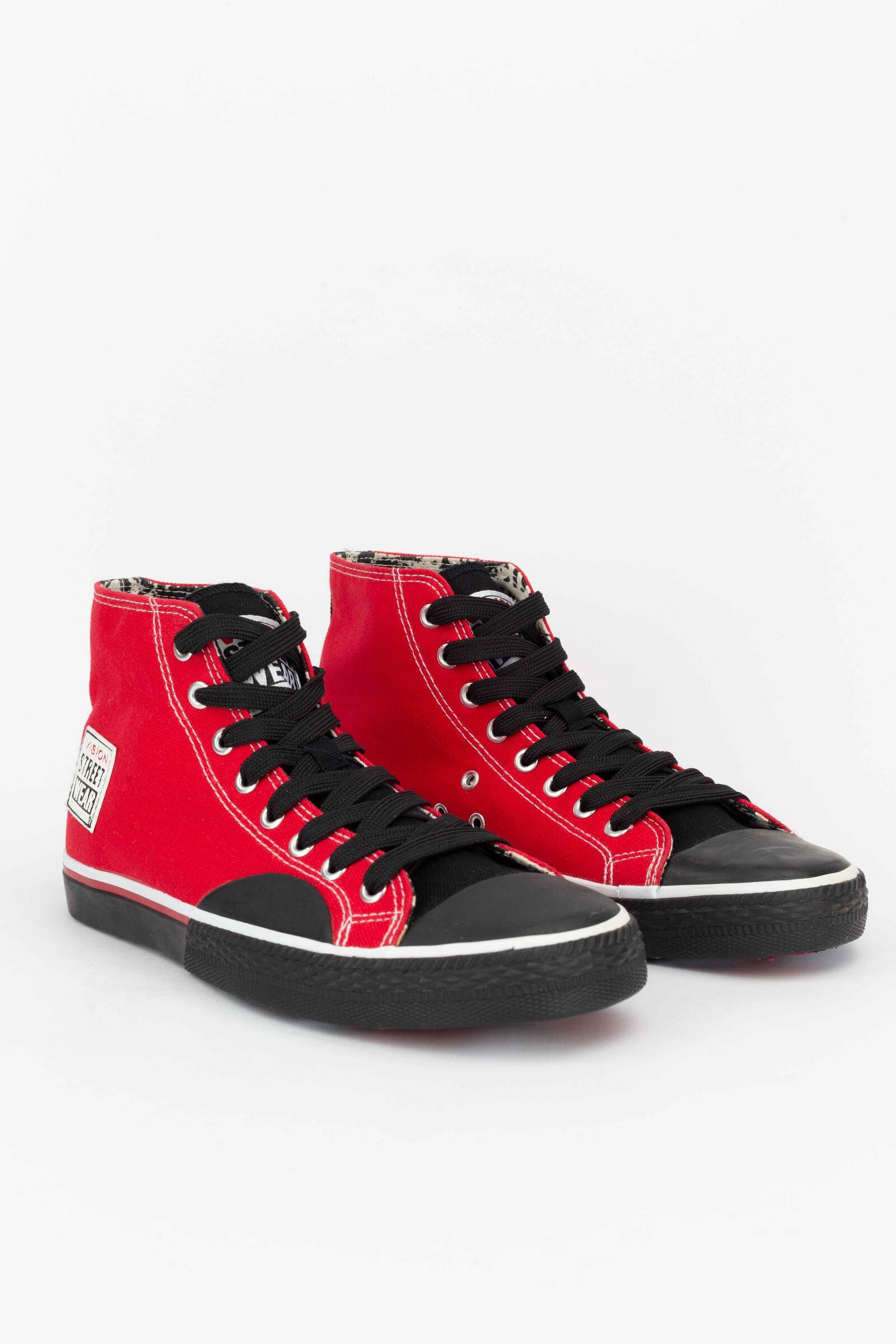 Vision Zapatillas Deportivas Canvas Hi Rojo 3/4