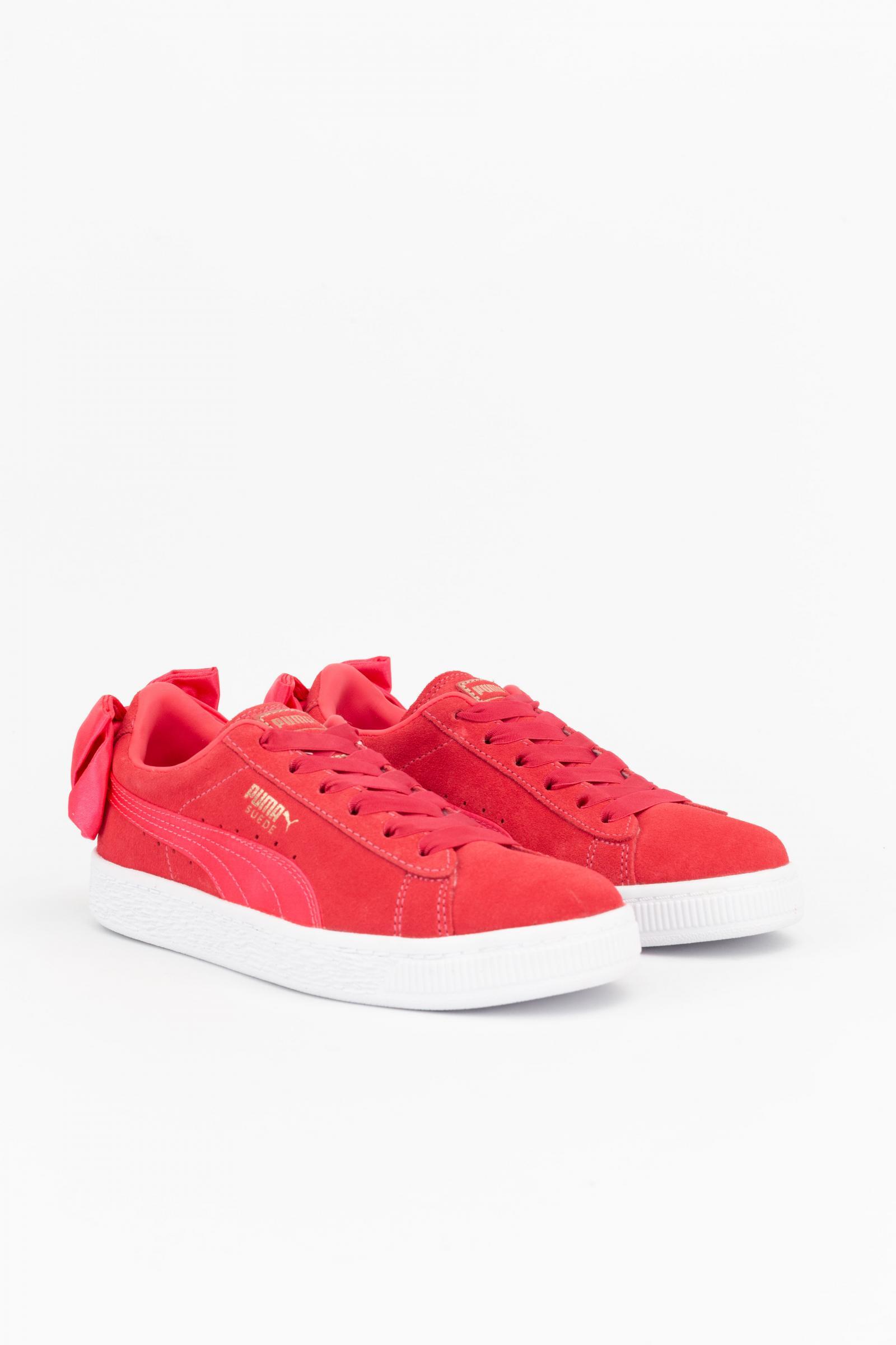Puma Zapatillas Suede Bow Junior Rojo 3/5