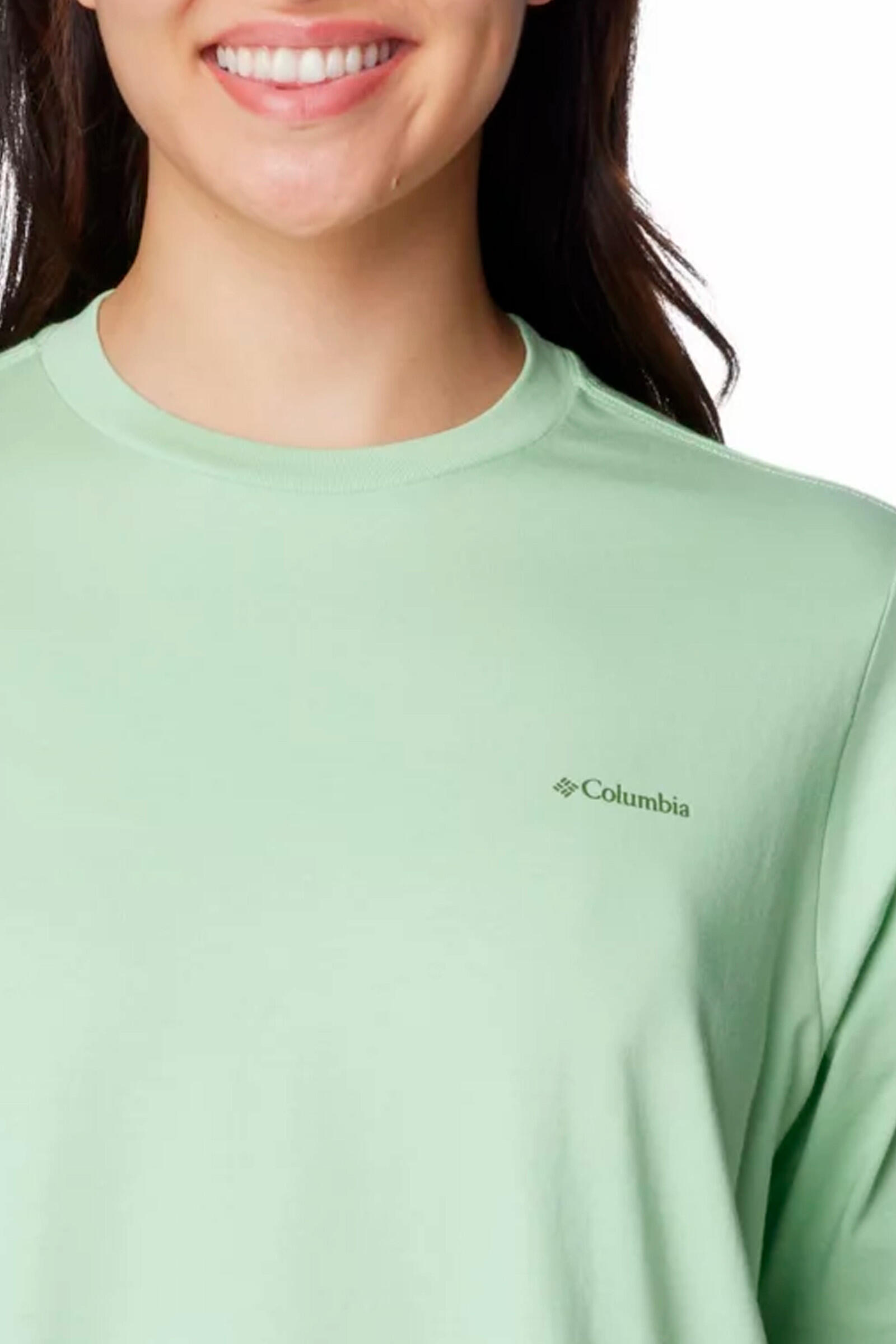 Columbia Camiseta Estampada North Cascades Para Mujer Verde 4/5