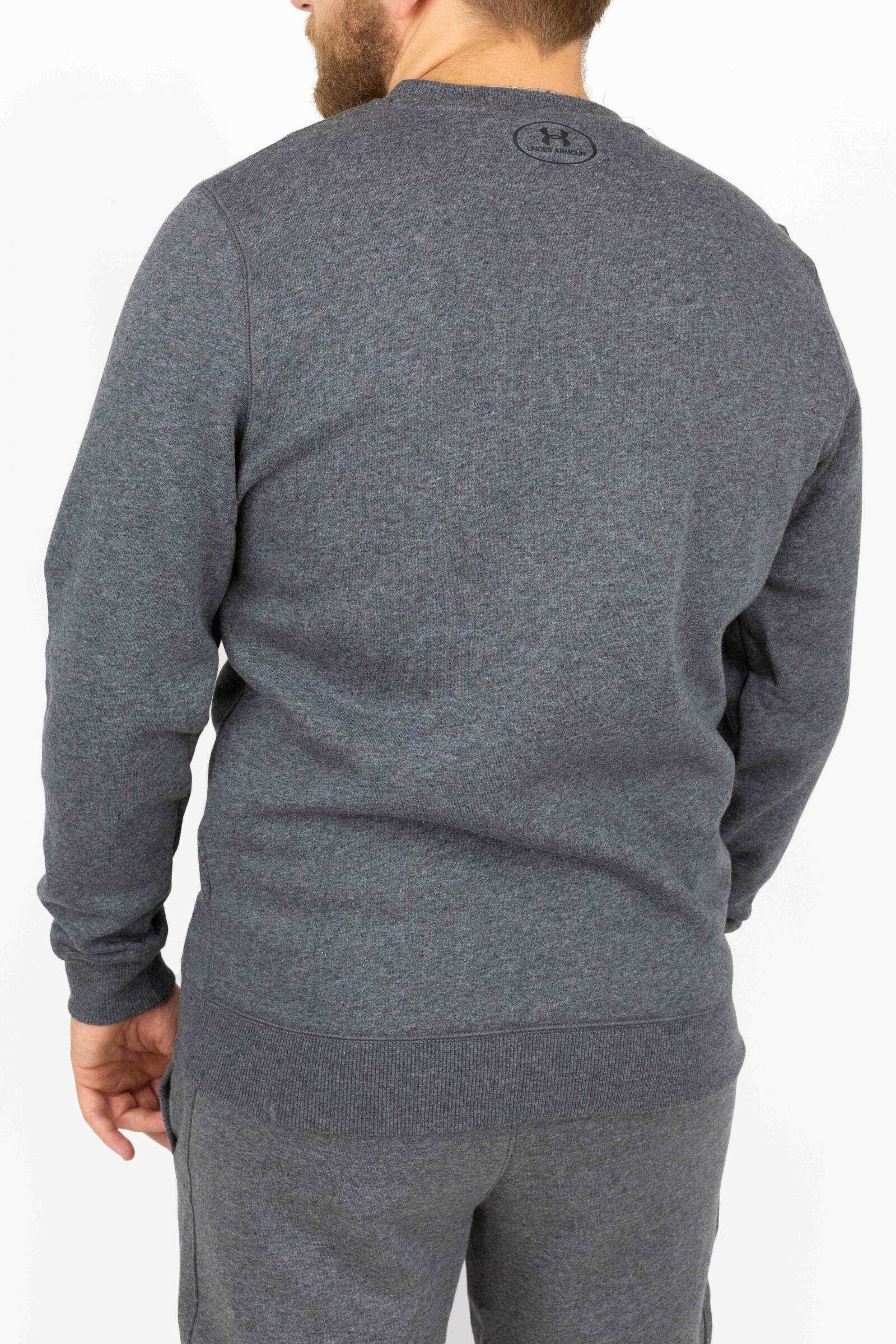 Under Armour Sudadera Rival Solid Gris 3/4