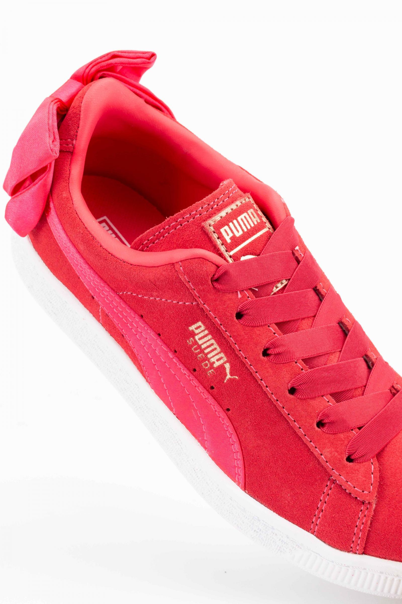 Puma Zapatillas Suede Bow Junior Rojo 5/5