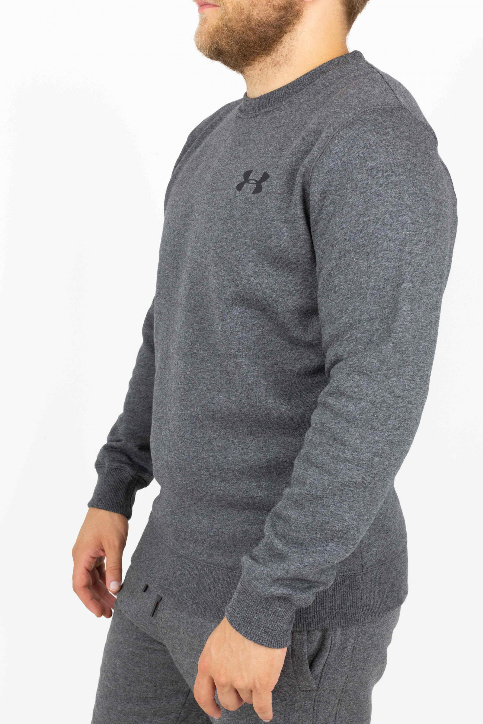 Under Armour Sudadera Rival Solid Gris 2/4