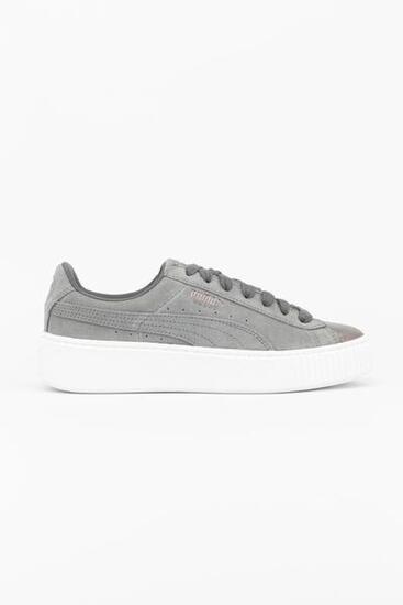 Puma Zapatillas Deportivas Suede Platform Lunalux Beige Mujer