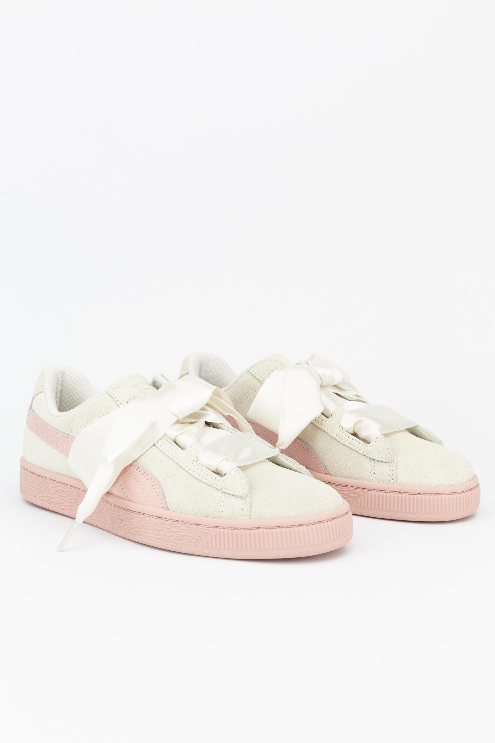 Puma Zapatillas Deportivas Suede Heart Jewel Junior Beige 3/4