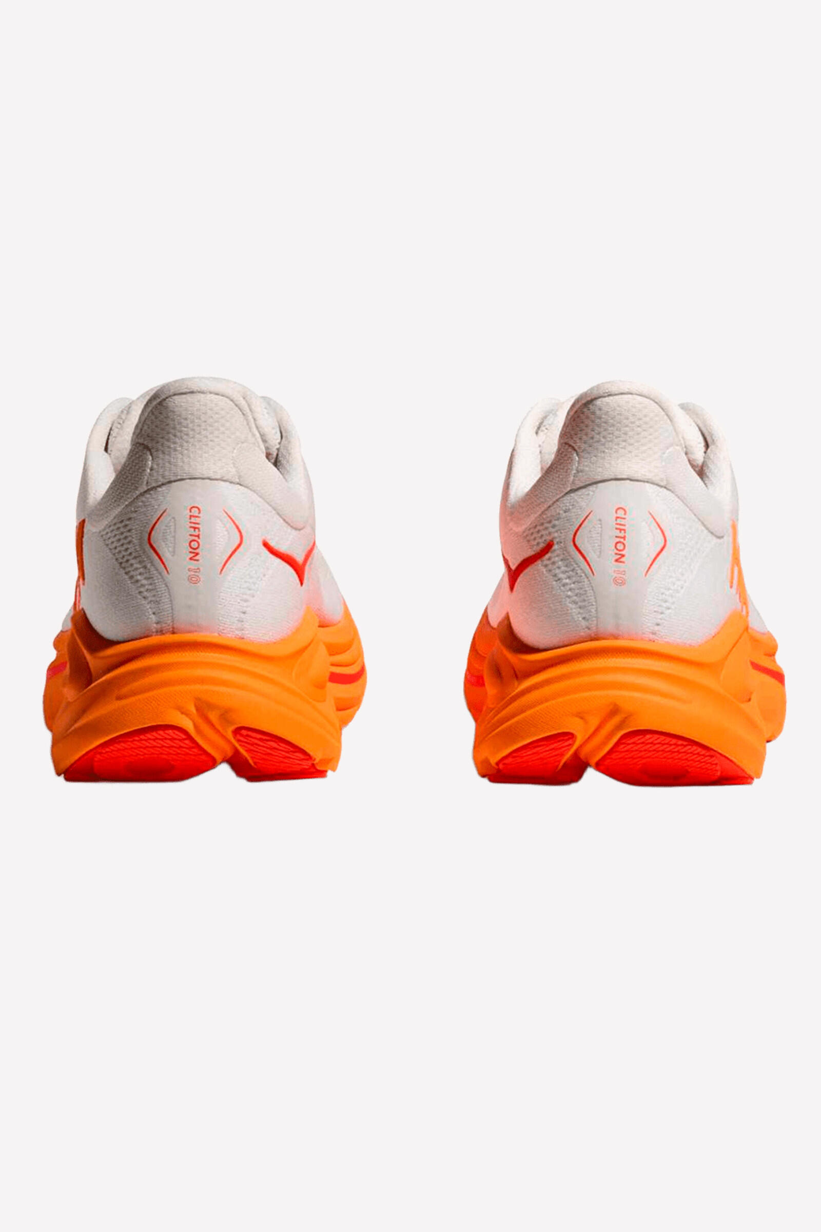 Hoka Zapatillas Clifton 10 Blanco/naranja 4/5