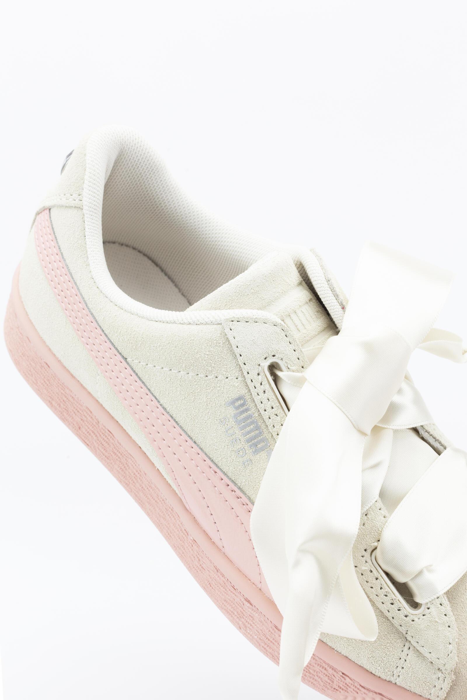 Puma Zapatillas Deportivas Suede Heart Jewel Junior Beige 4/4