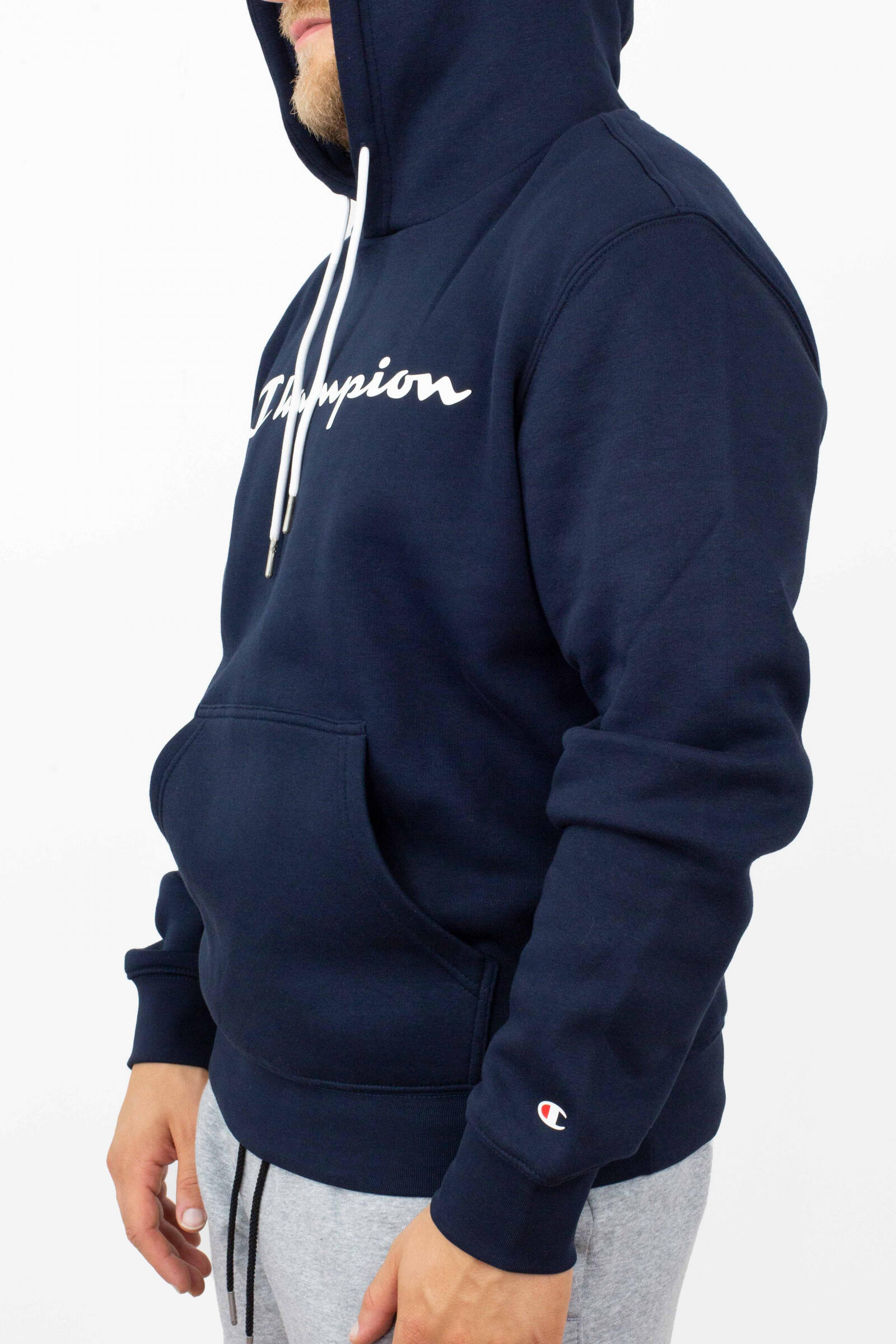 Champion Sudadera Champion Big Logo Azul Marino 3/4