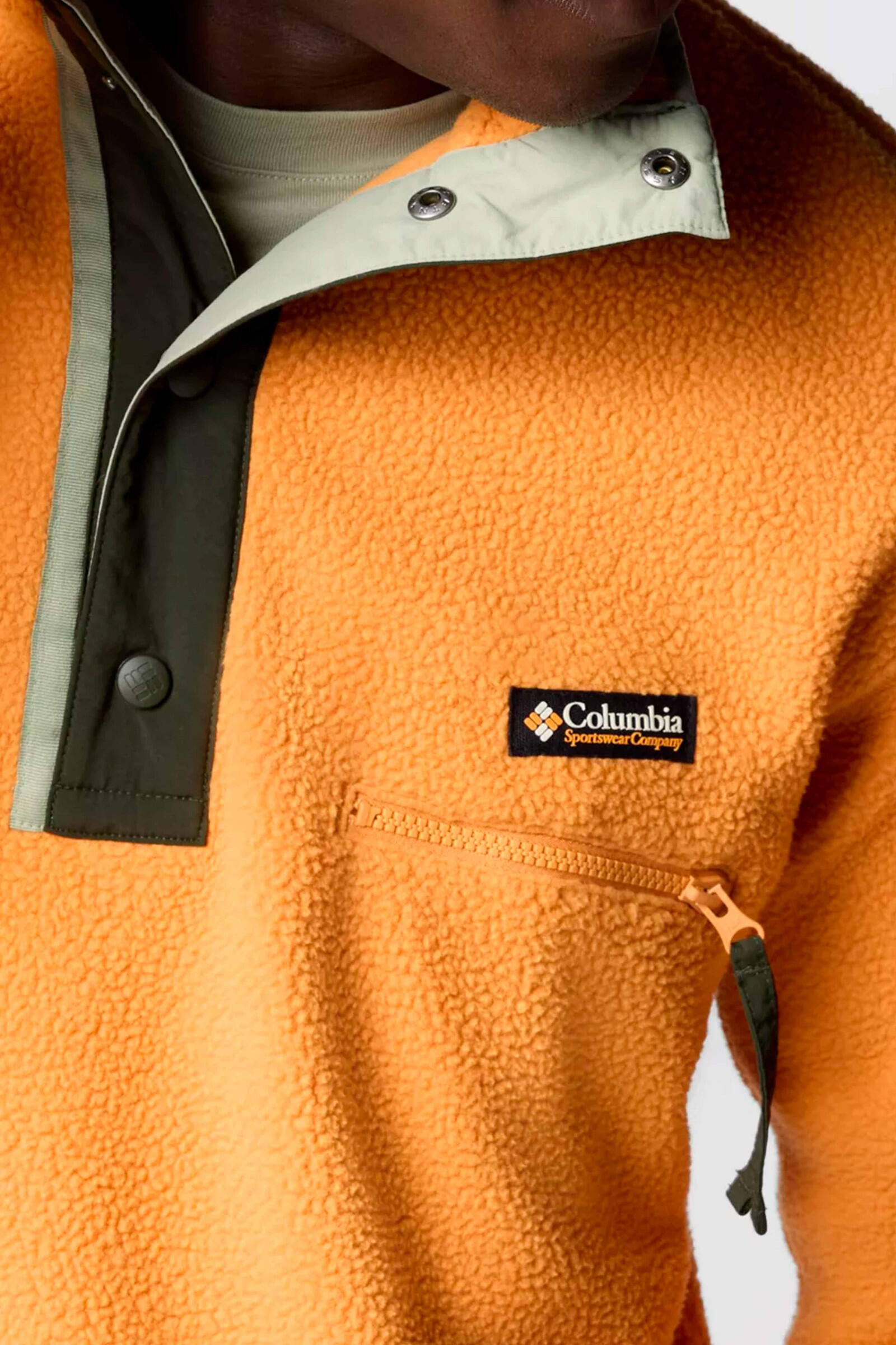 Columbia Forro Polar Helvetia Half Snap Amarillo 4/4