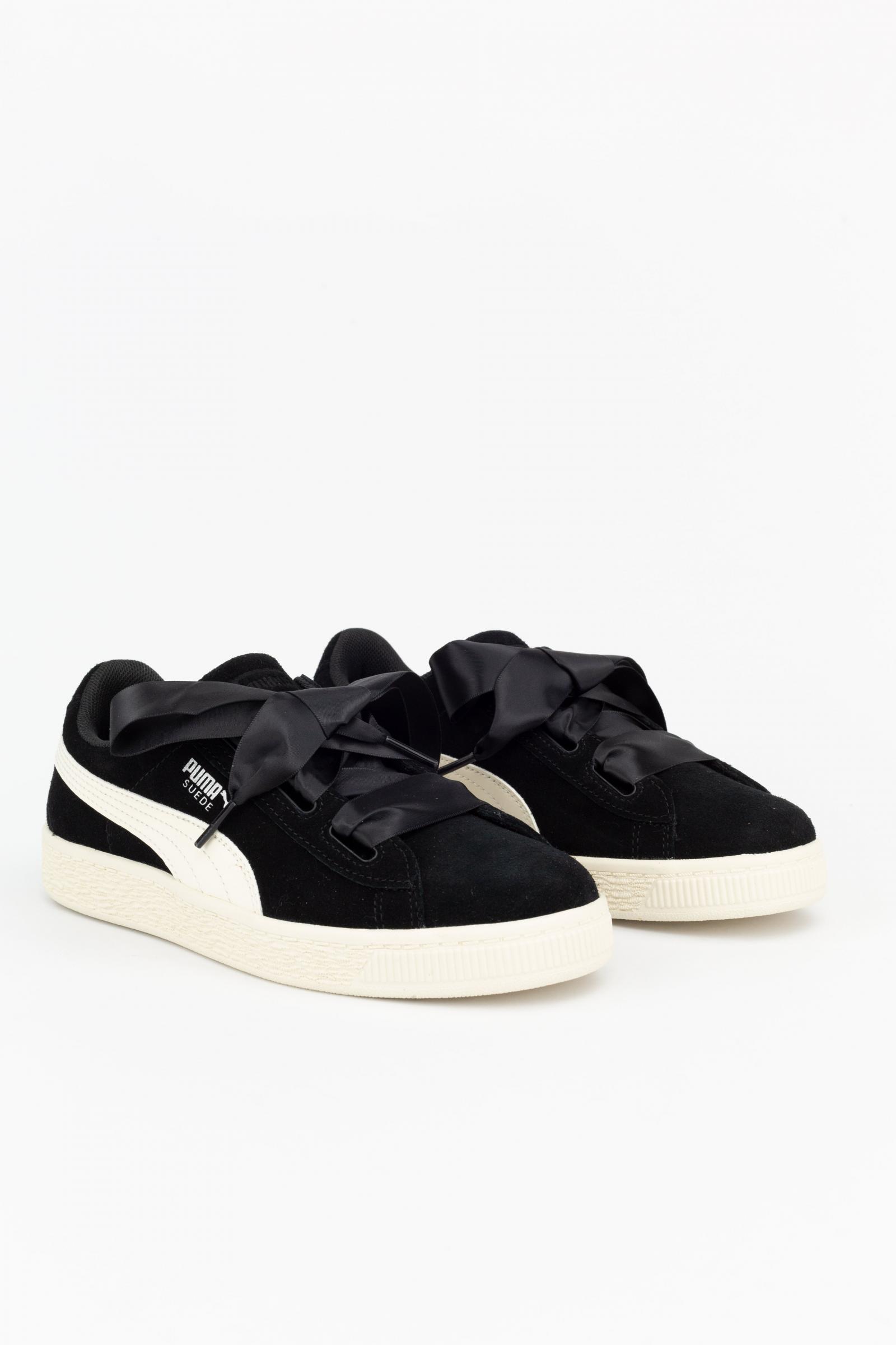 Puma Zapatillas Deportivas Suede Heart Jewel Junior Blanco/negro 3/4