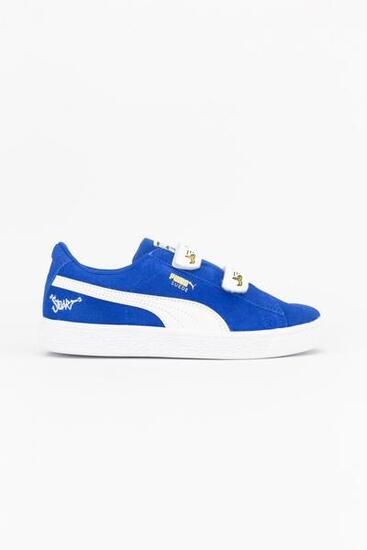 Puma Zapatillas Minions Suede V Junior Blanco/azul Niños