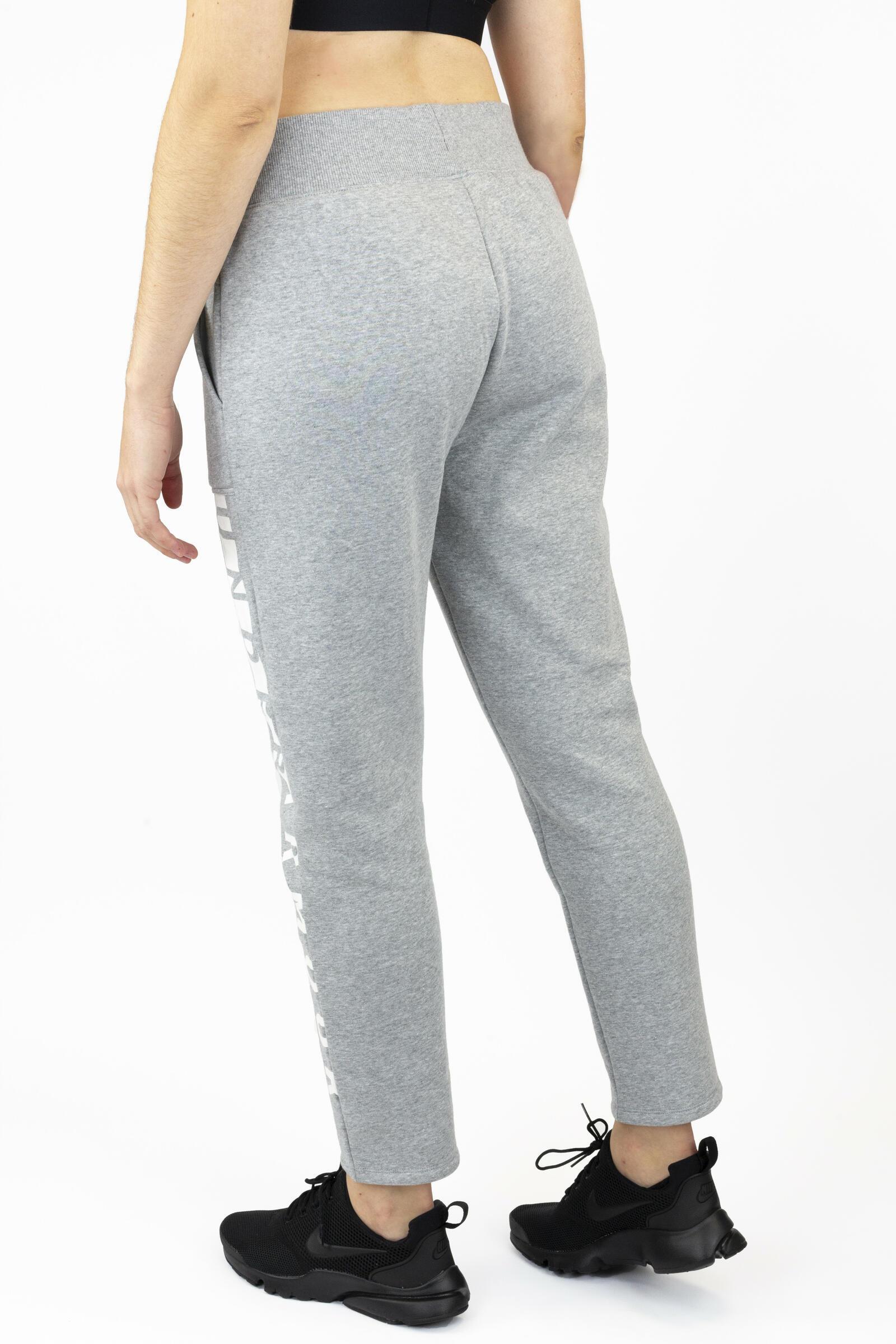 Under Armour Pantalón Deportivo Rival Fleece Gris/blanco 3/4