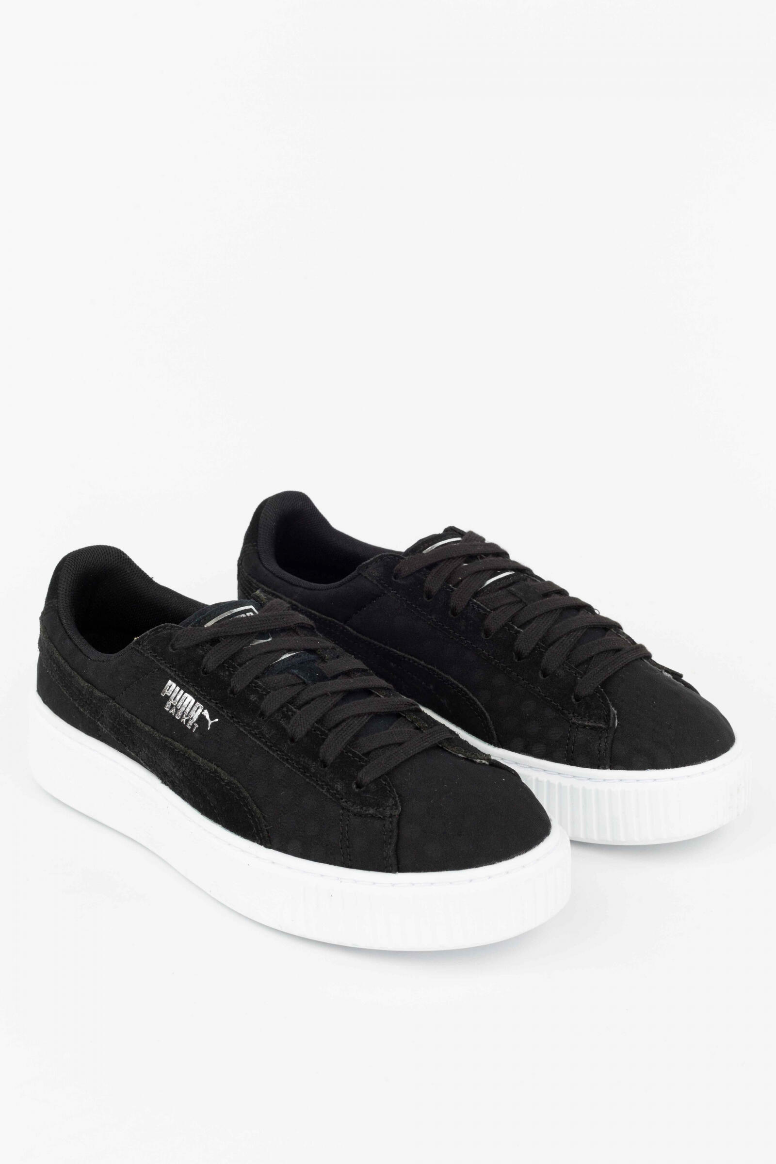 Puma Zapatillas Deportivas Basket Platform De Negro 3/4