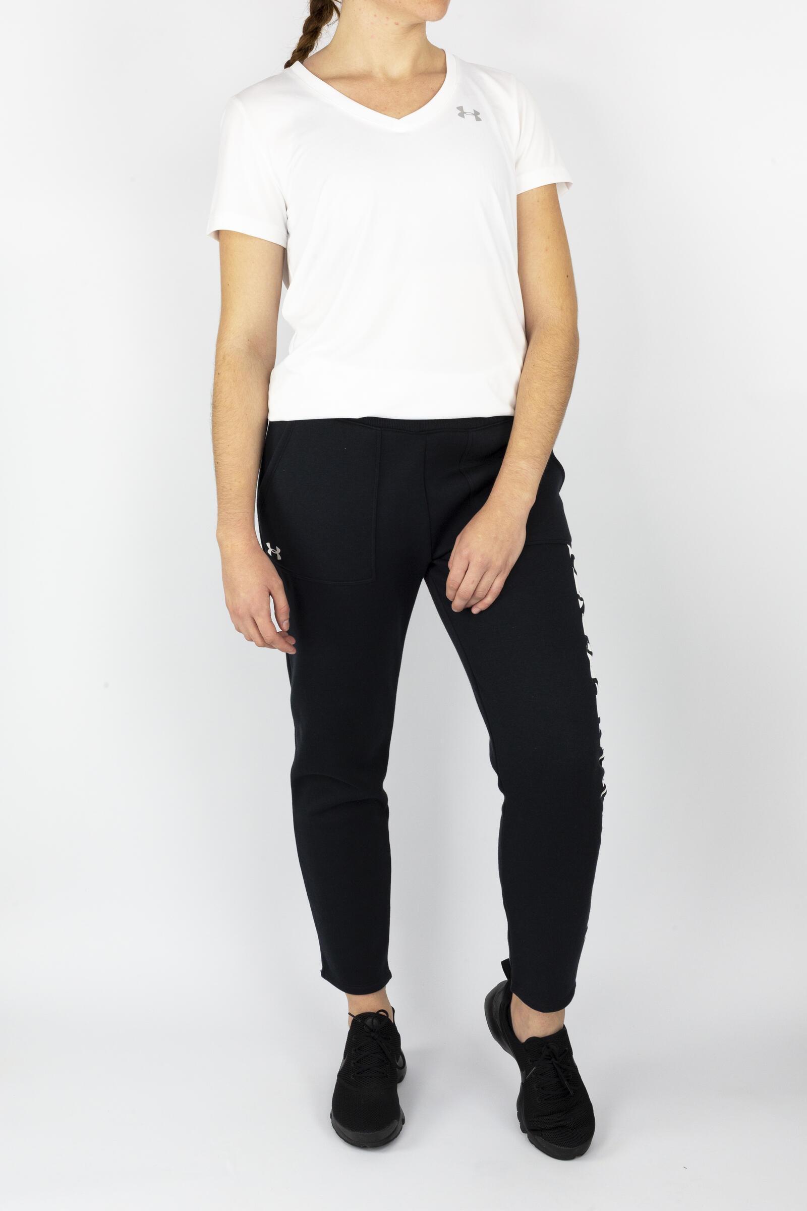 Under Armour Pantalón Deportivo Rival Fleece Negro/blanco 2/5