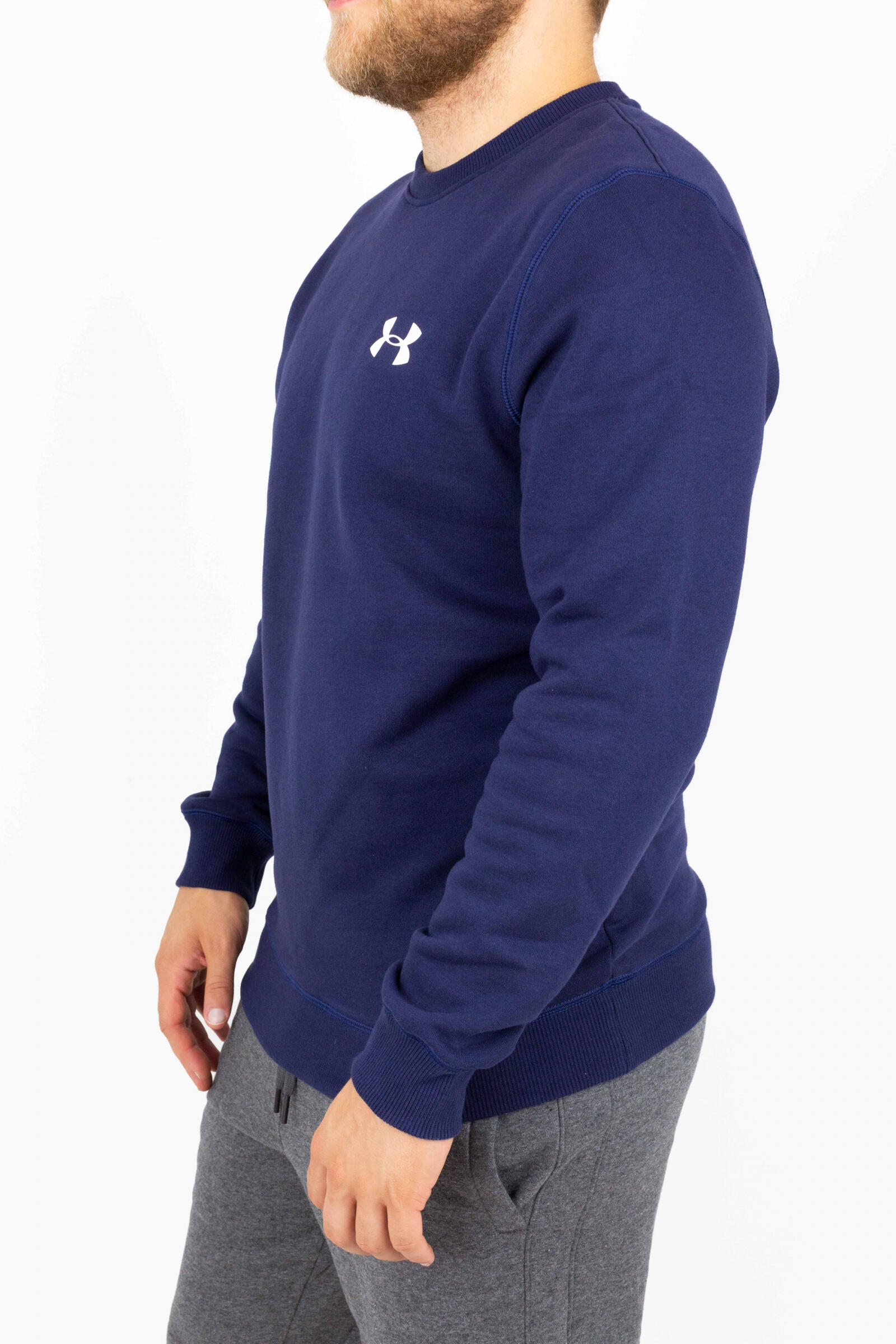Under Armour Sudadera Rival Solid Azul 3/5