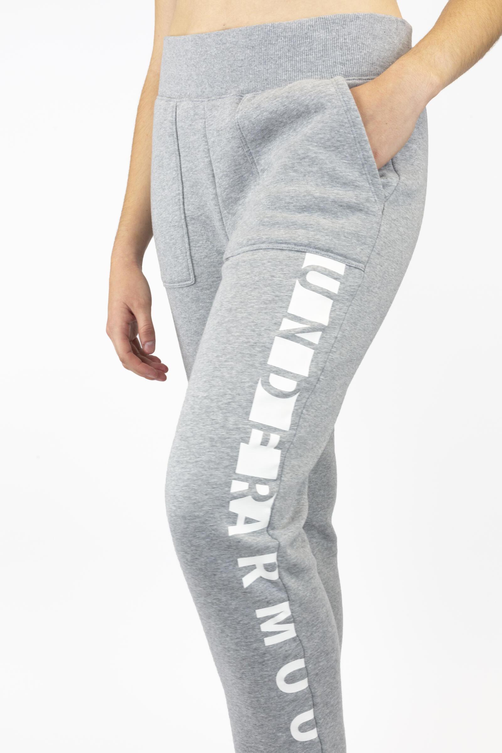 Under Armour Pantalón Deportivo Rival Fleece Gris/blanco 4/4