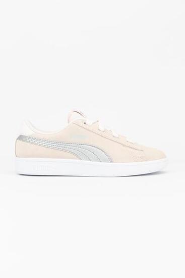 Puma Zapatillas Deportivas Smash V2 Ribbon Rosa/gris Niños