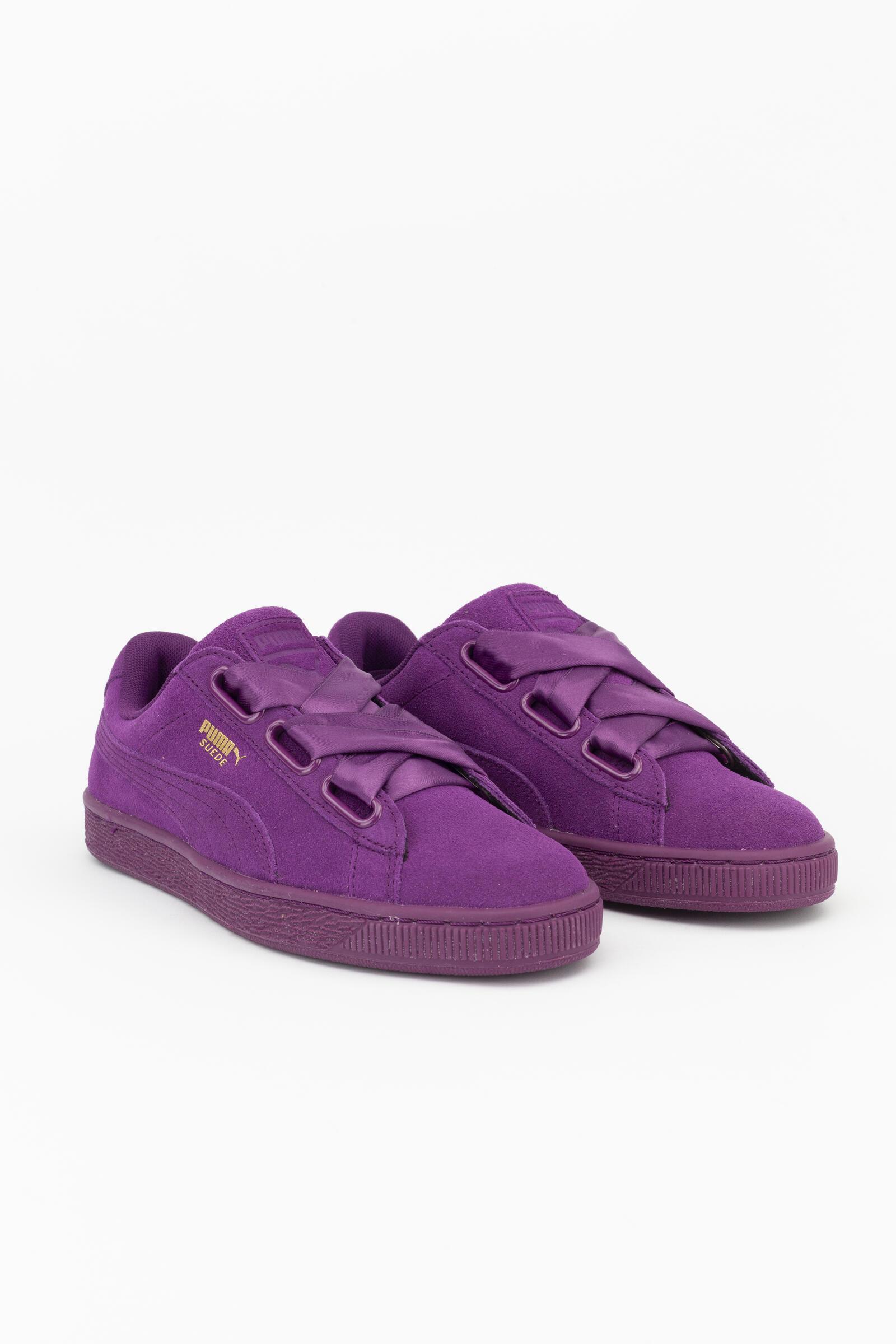Puma Zapatillas Deportivas Suede Heart Satin Ii Morado 3/4