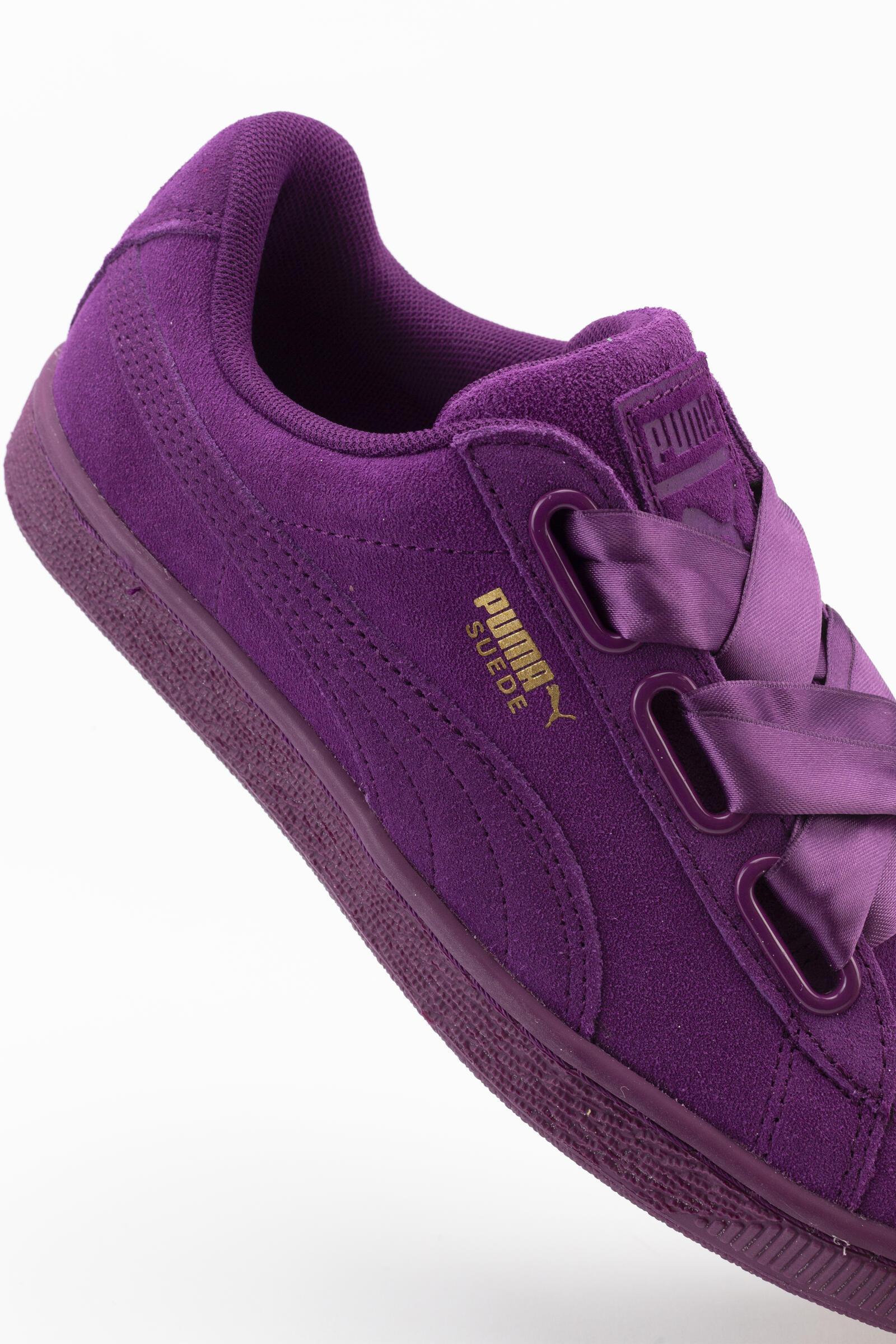Puma Zapatillas Deportivas Suede Heart Satin Ii Morado 4/4