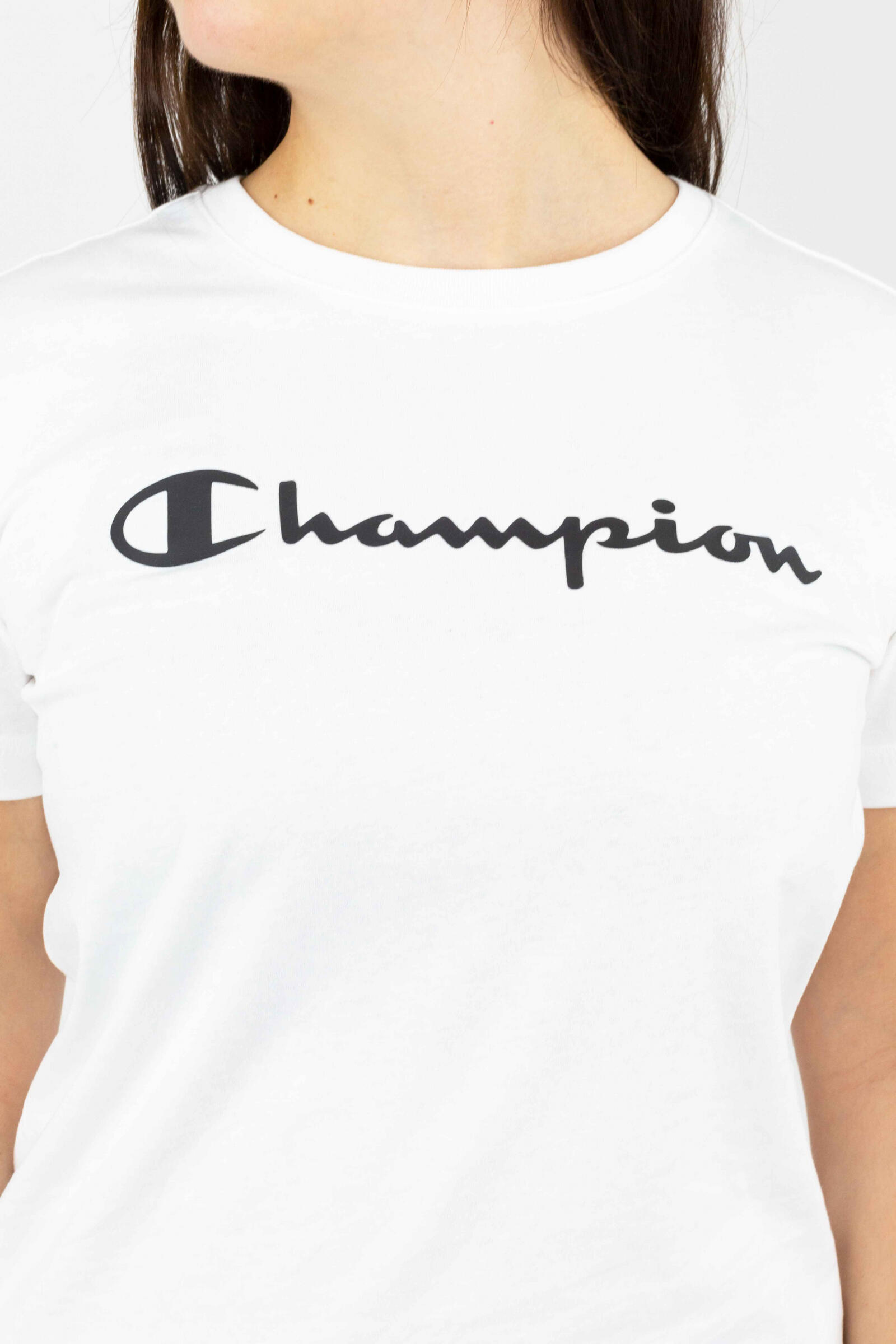 Champion Camiseta Champion Crew Neck Big Logo Blanco 4/4