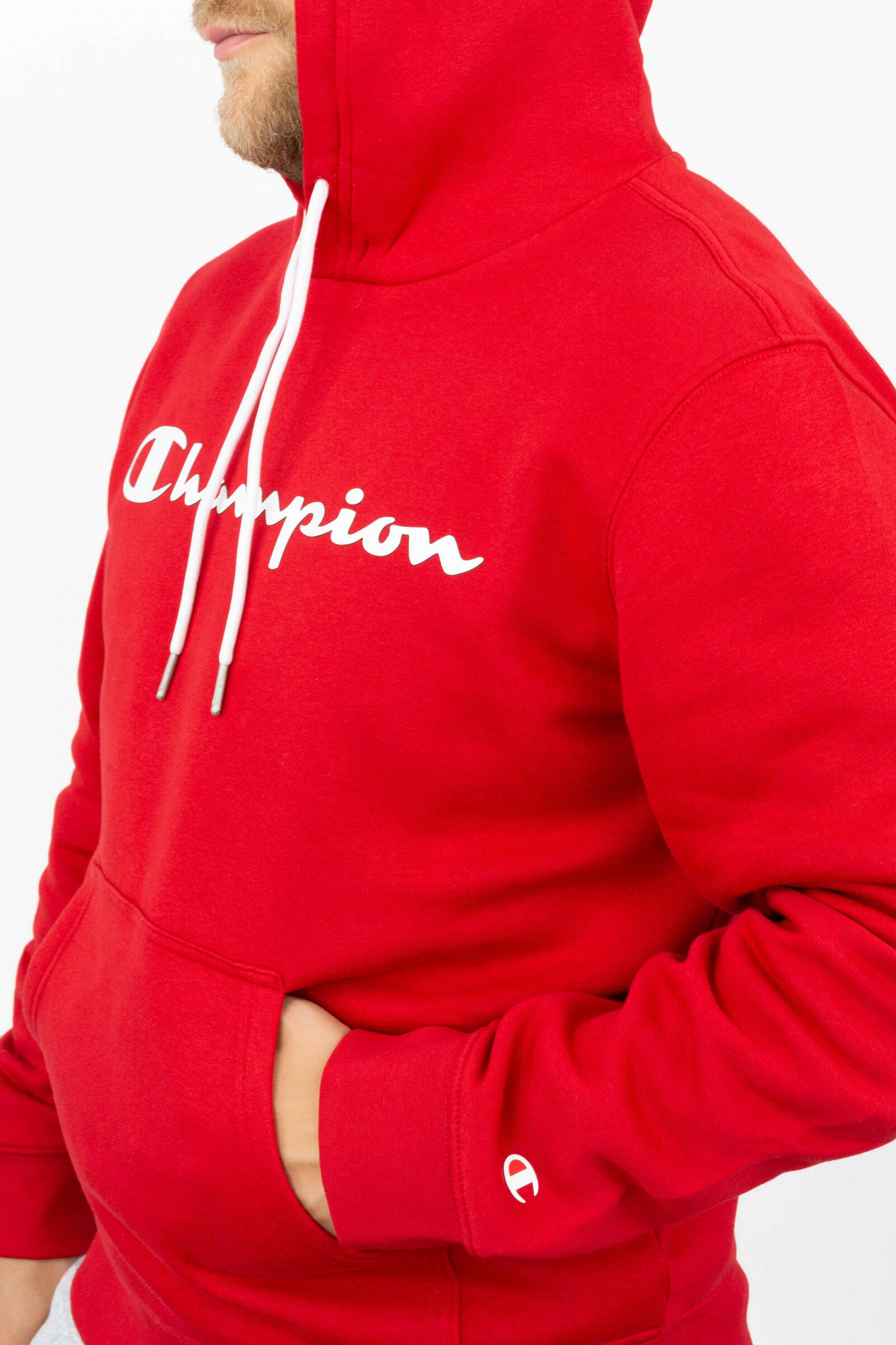 Champion Sudadera Champion Big Logo Rojo 4/4