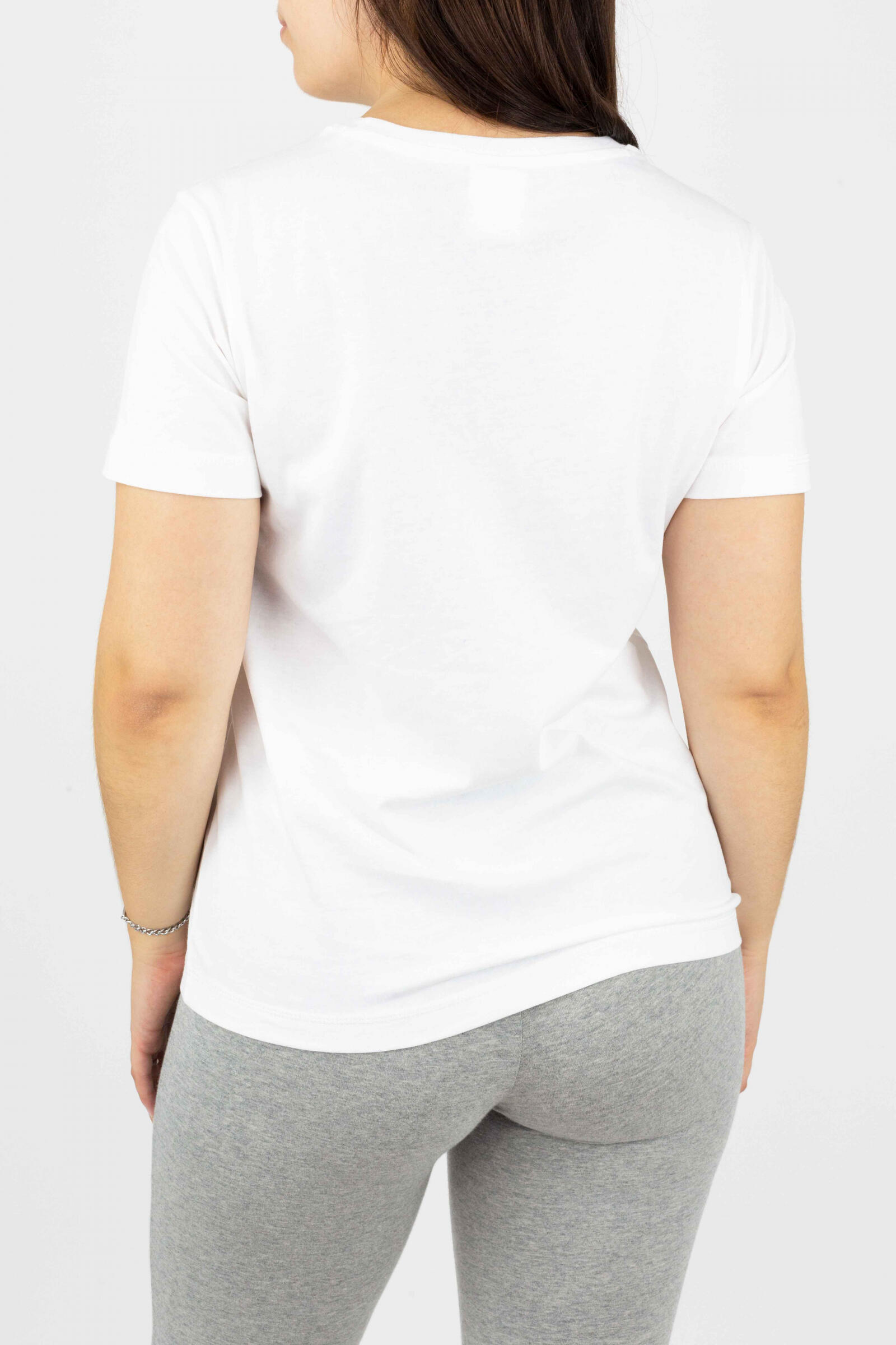 Champion Camiseta Champion Crew Neck Big Logo Blanco 3/4