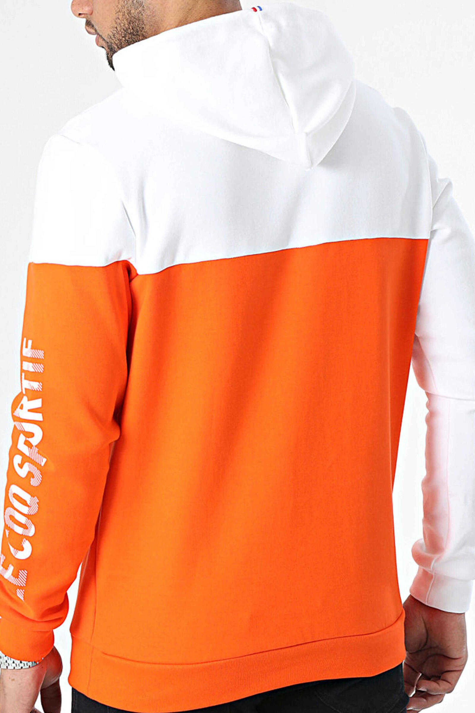 Le Coq Sportif Sudadera Con Capucha  Sportif Saison 2 Naranja/blanco 2/3