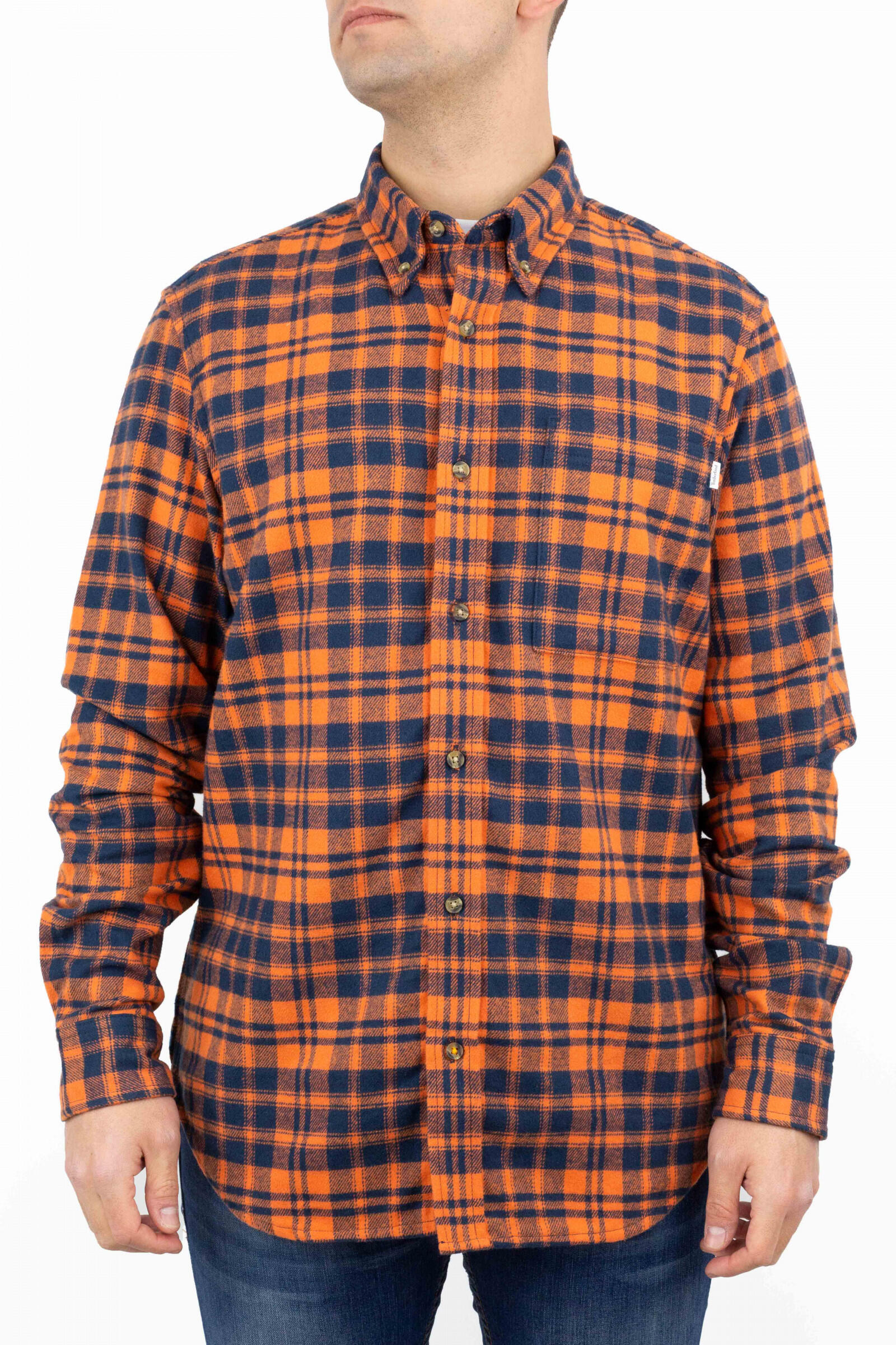 Chemise à carreaux en flanelle 1/4