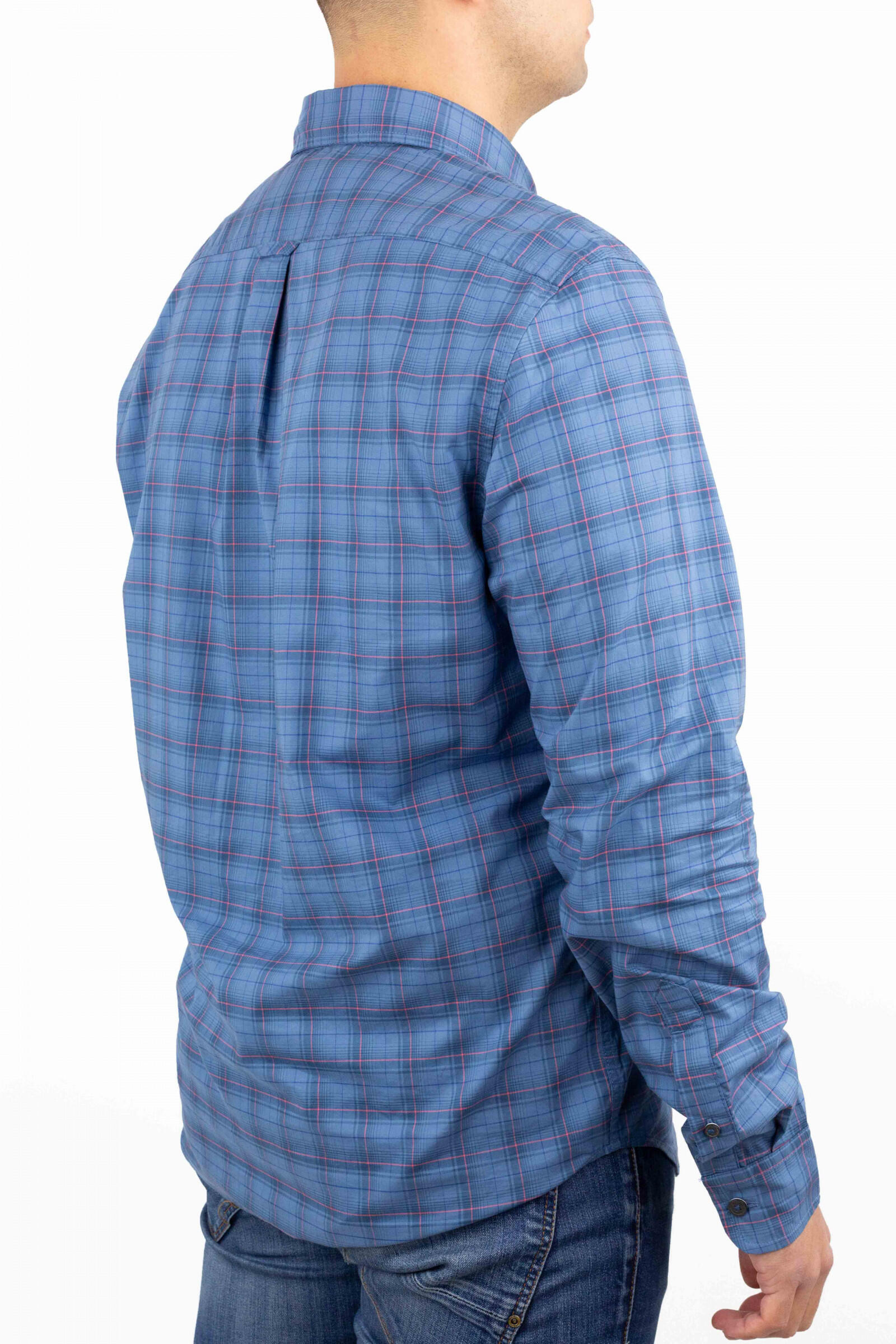 Timberland Camisa De Cuadros Azul 3/4