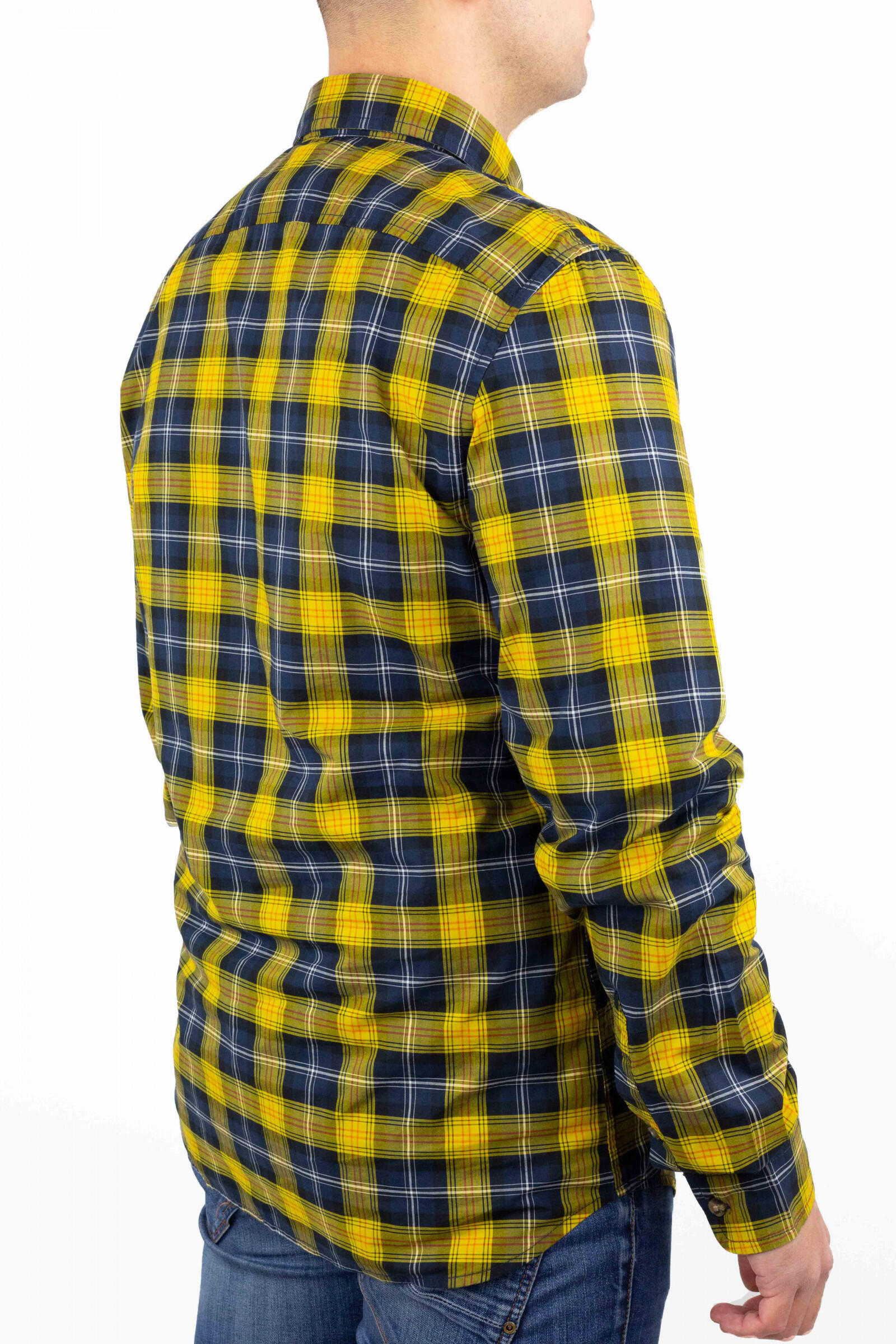 Timberland Camisa De Cuadros Eastham River Amarillo 3/4