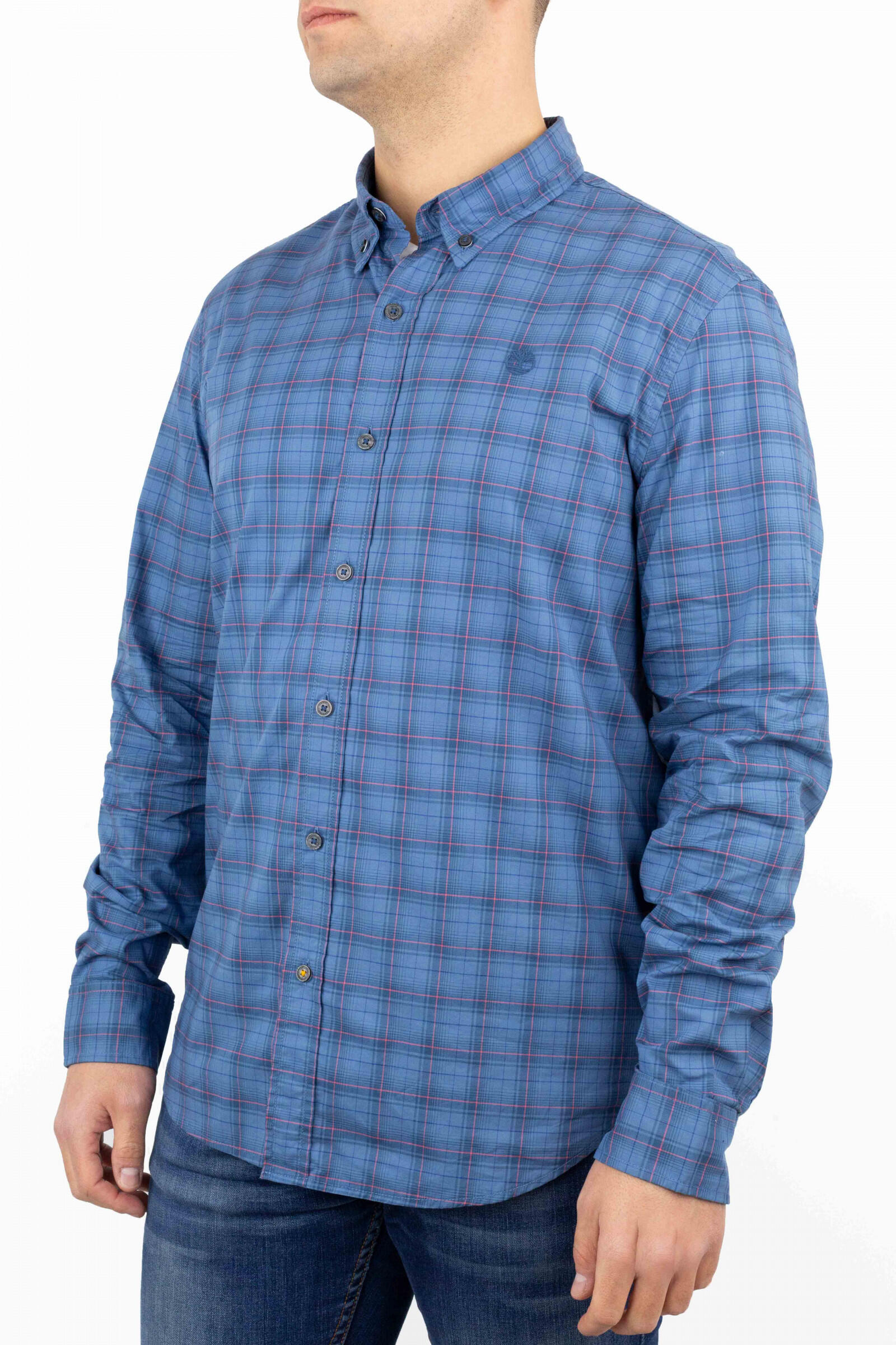 Timberland Camisa De Cuadros Azul 2/4