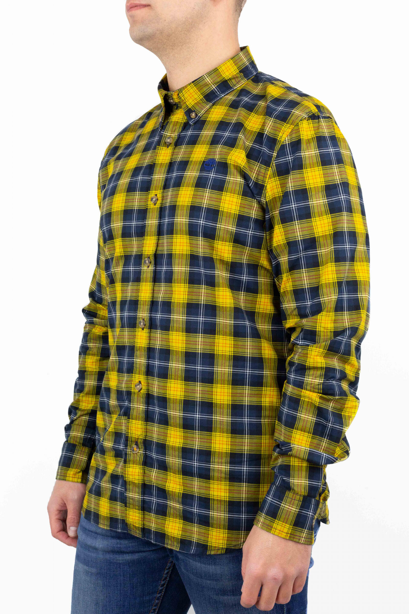 Timberland Camisa De Cuadros Eastham River Amarillo 2/4