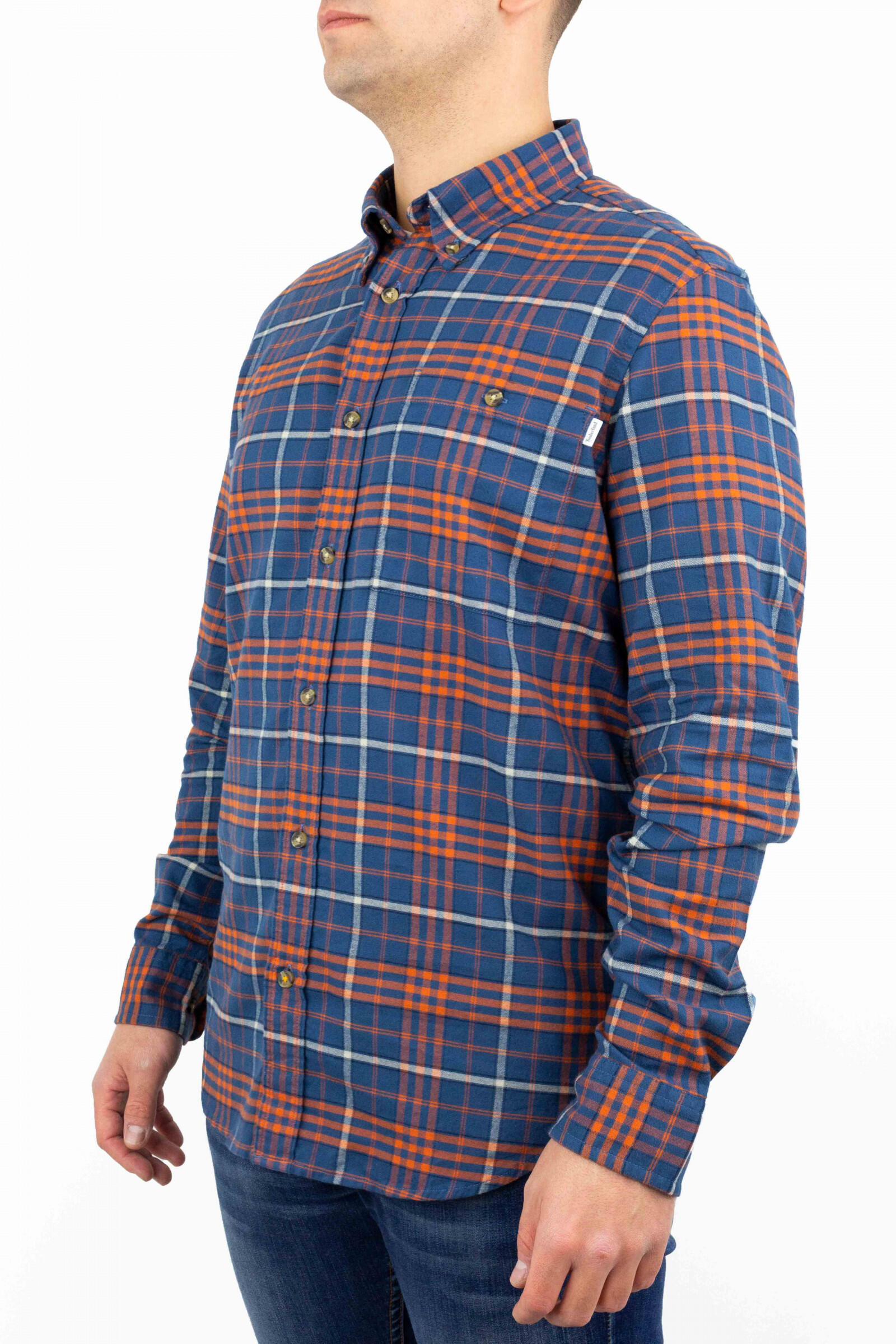 Timberland Camisa De Cuadros Con Tecnología Solucellair Azul 2/4