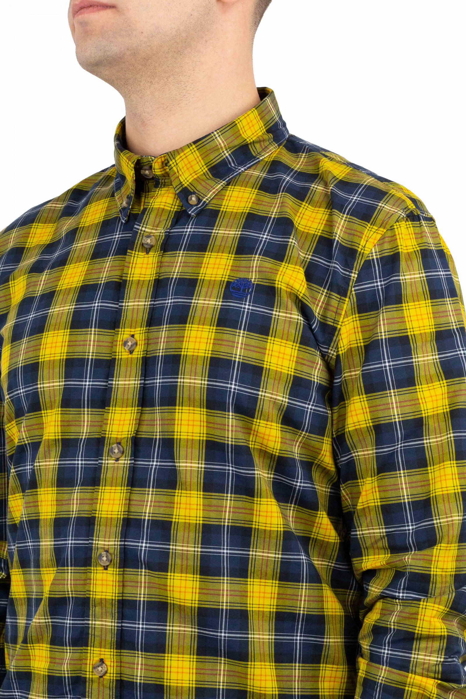 Timberland Camisa De Cuadros Eastham River Amarillo 4/4