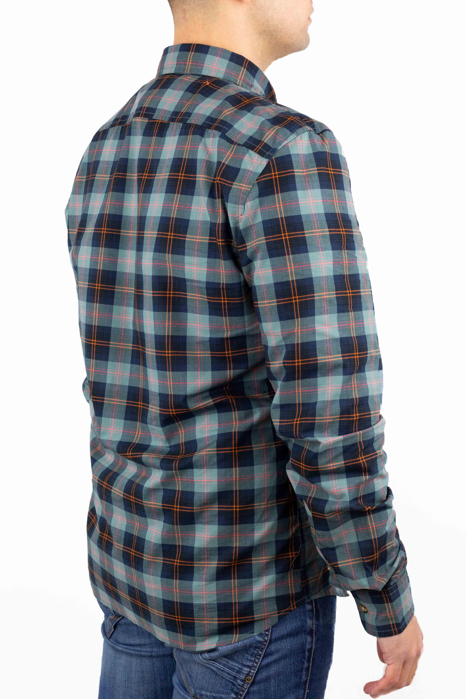 Timberland Camisa De Cuadros Eastham River Azul 3/4