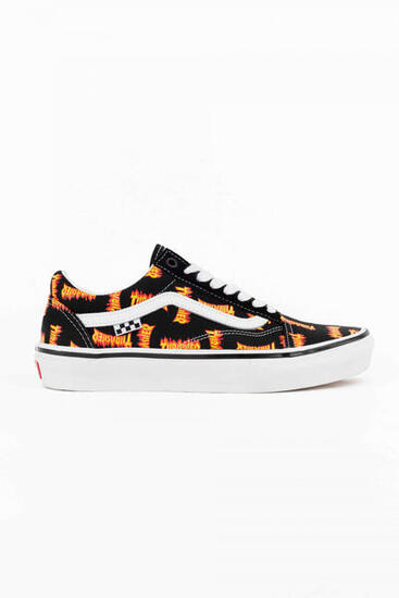 Vans Zapatillas Skate Old Skool Vans X Thrasher Negro