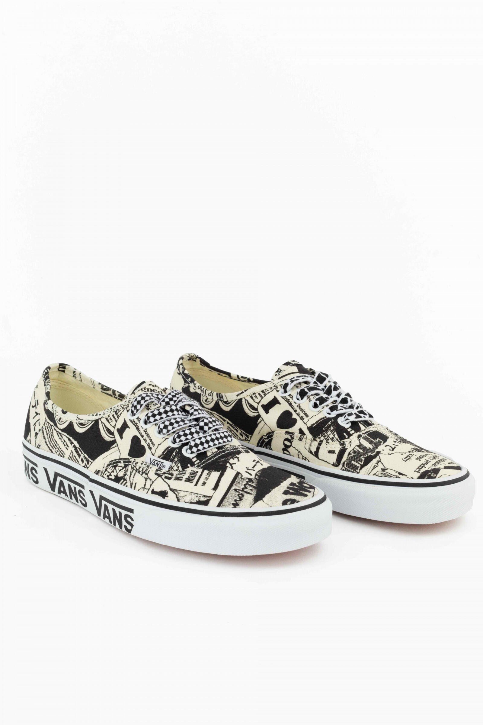 Vans Zapatillas Authentic Collage Blanco/negro 3/4