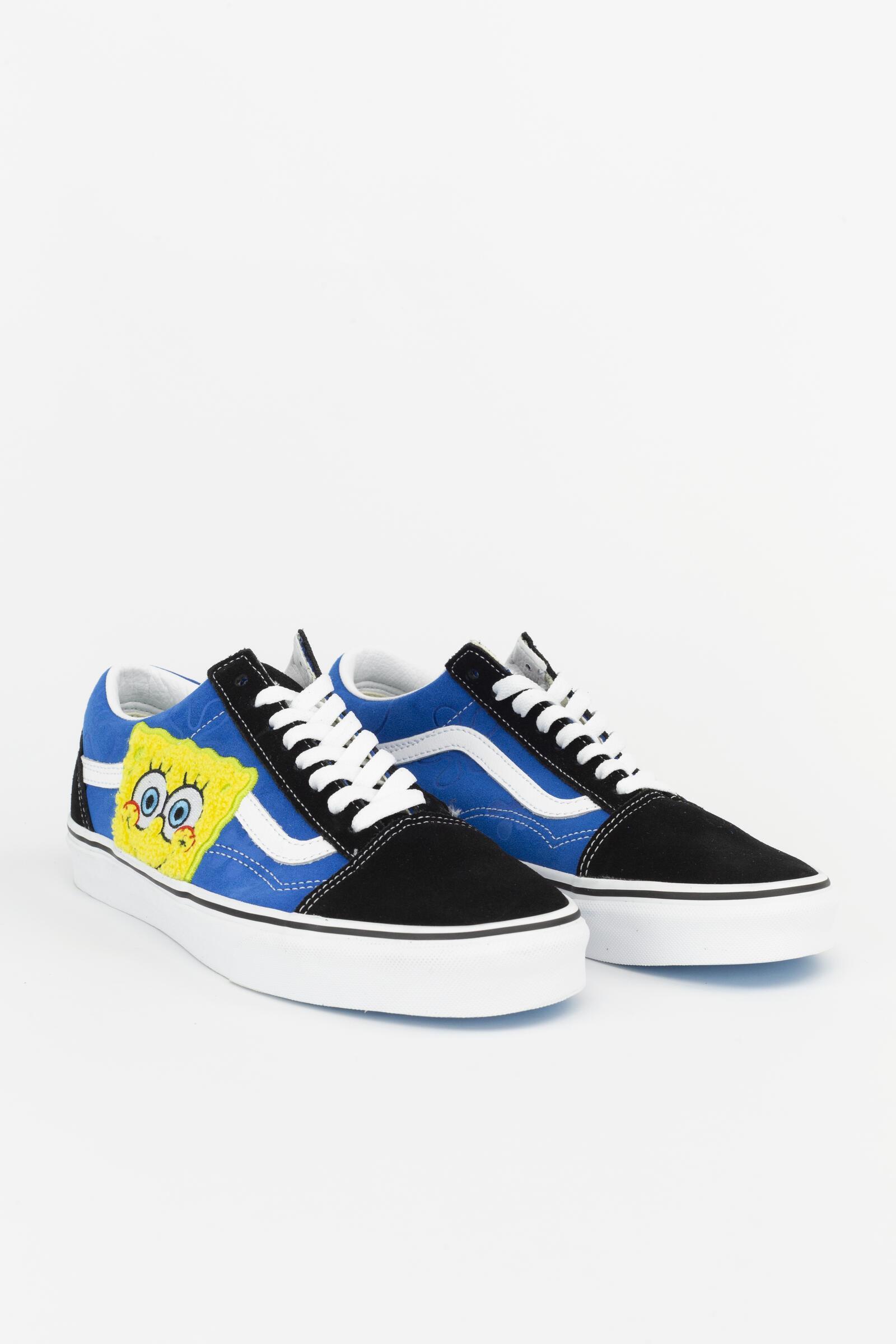 Vans Zapatillas Spongebob Old Skool Negro/azul 3/4