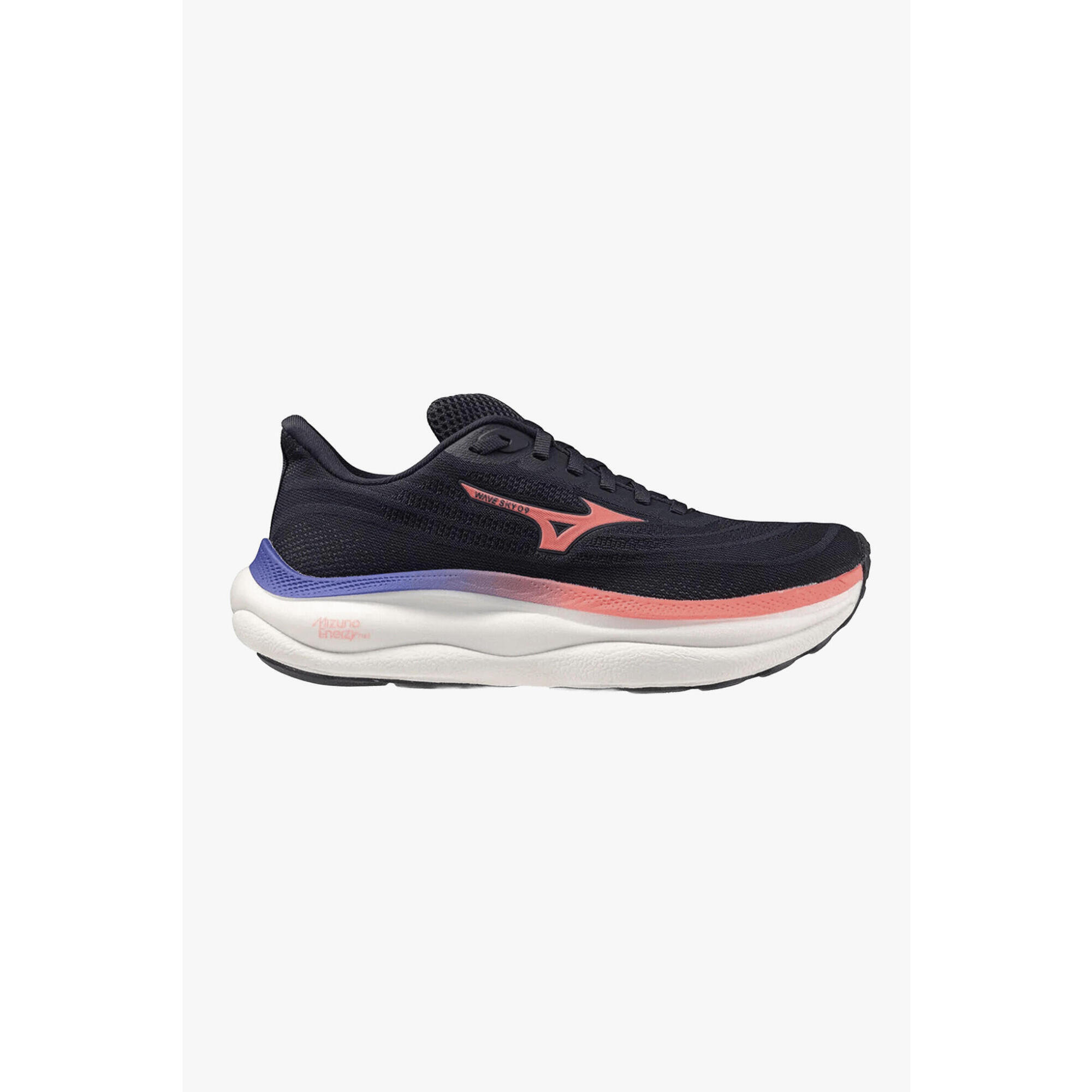 Mizuno - Chaussures Running Femmes Mizuno Wave Sky 9 - Chaussures De Sport - Blanc|bleu|orange - Decathlon