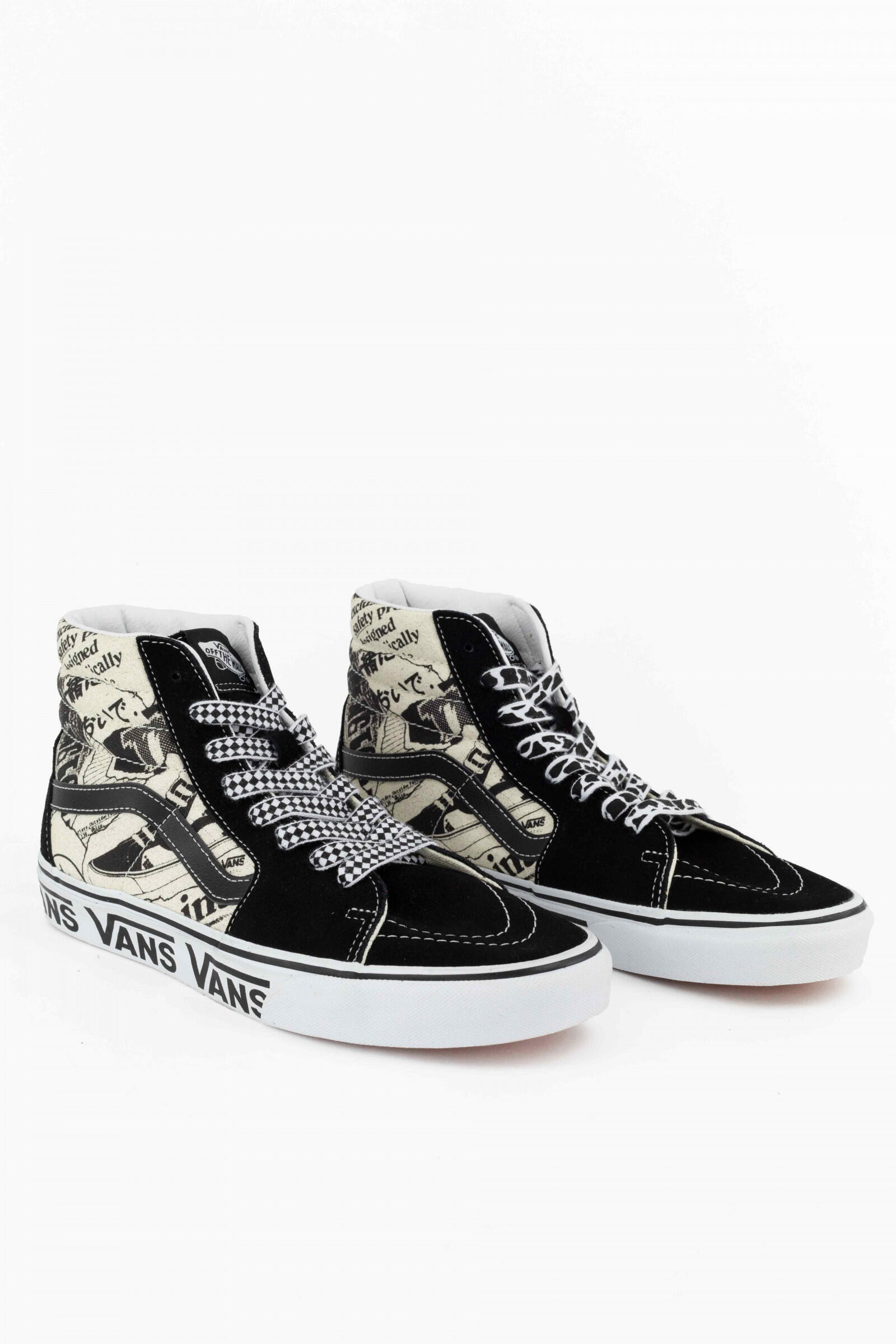 Vans Zapatillas Sk8-hi Negro/blanco 3/4