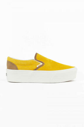 Vans Zapatillas Classic Slip-on Stackform Varsity Suede Amarillo